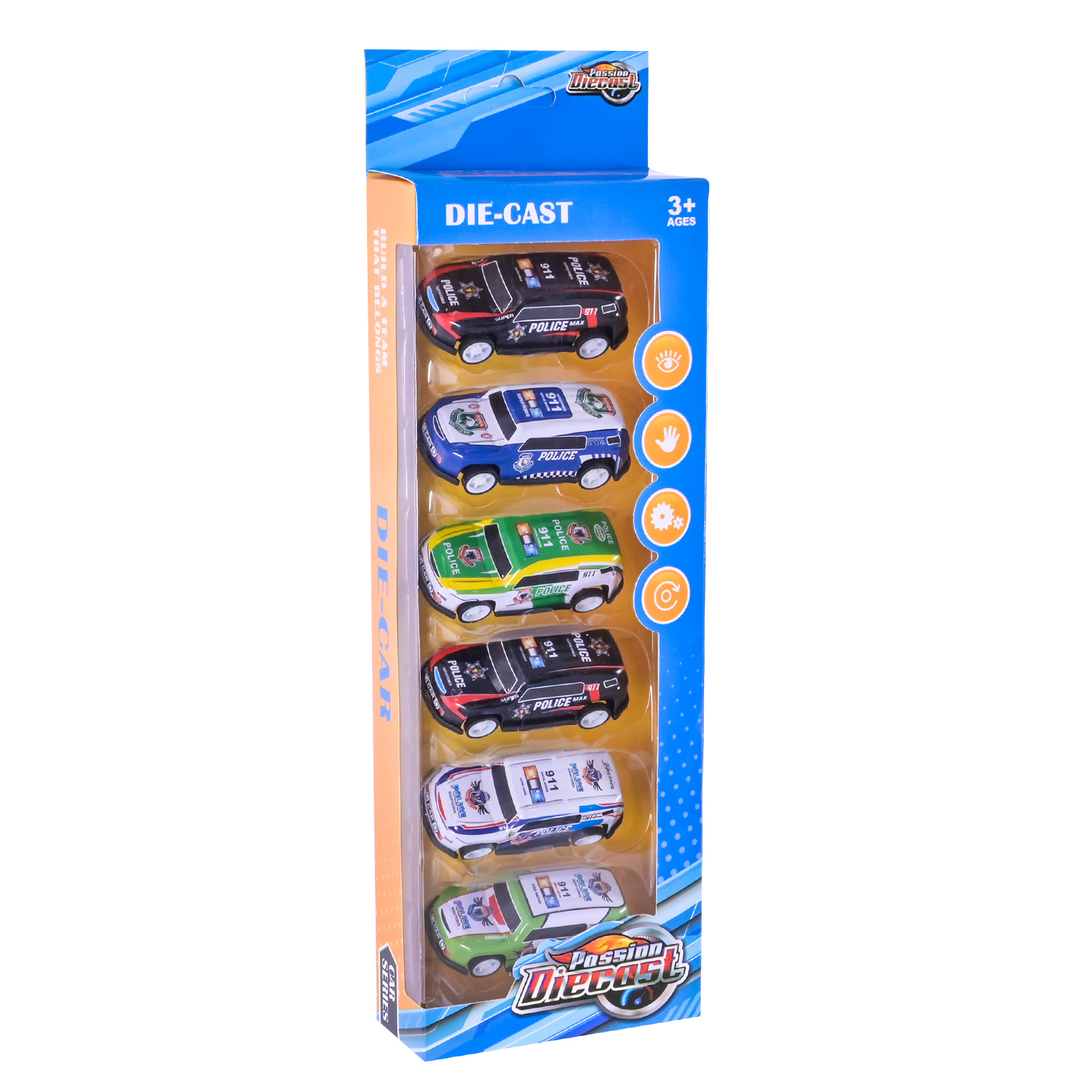 Набір машин мет.-пласт. арт. 5206A-1/7/8/9 (216шт/2) 4 види короб. 30,8*9,7*4см