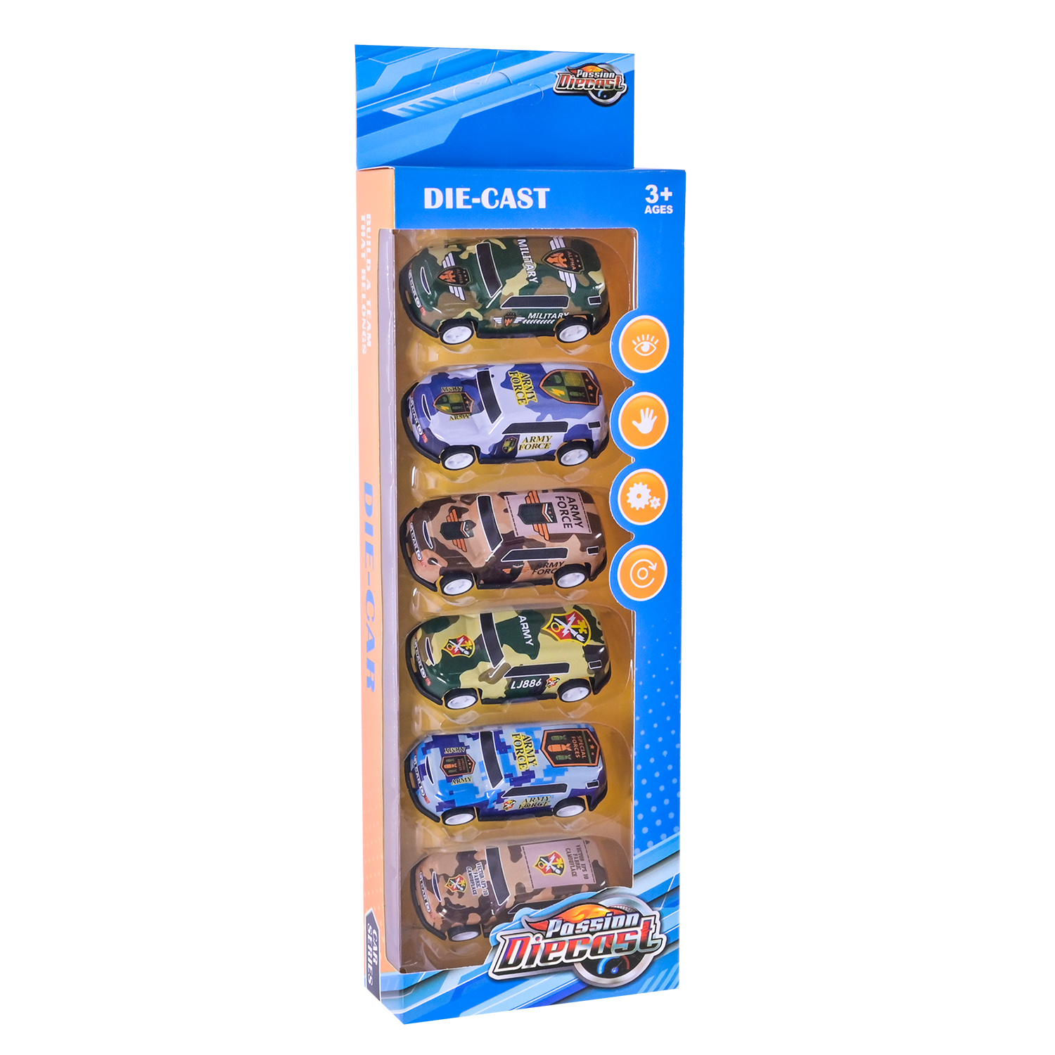 Набір машин мет.-пласт. арт. 5206A-1/7/8/9 (216шт/2) 4 види короб. 30,8*9,7*4см