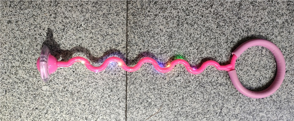 Скакалка з колесиком арт. SR19004 (100 шт) на одну ногу,фигурная, 63 см світ, 5 кольорів