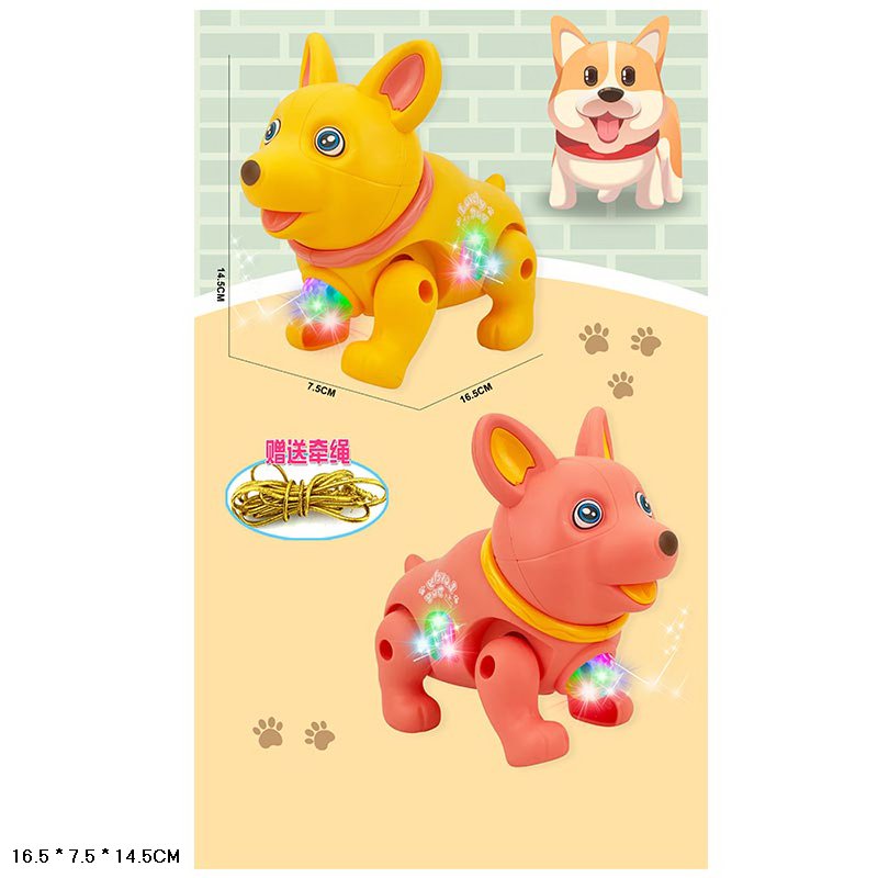 Песик арт. 776-17 (192шт/2) батар, 2 кольори мікс , світ, пакет. 16,5*7,5*14,5см