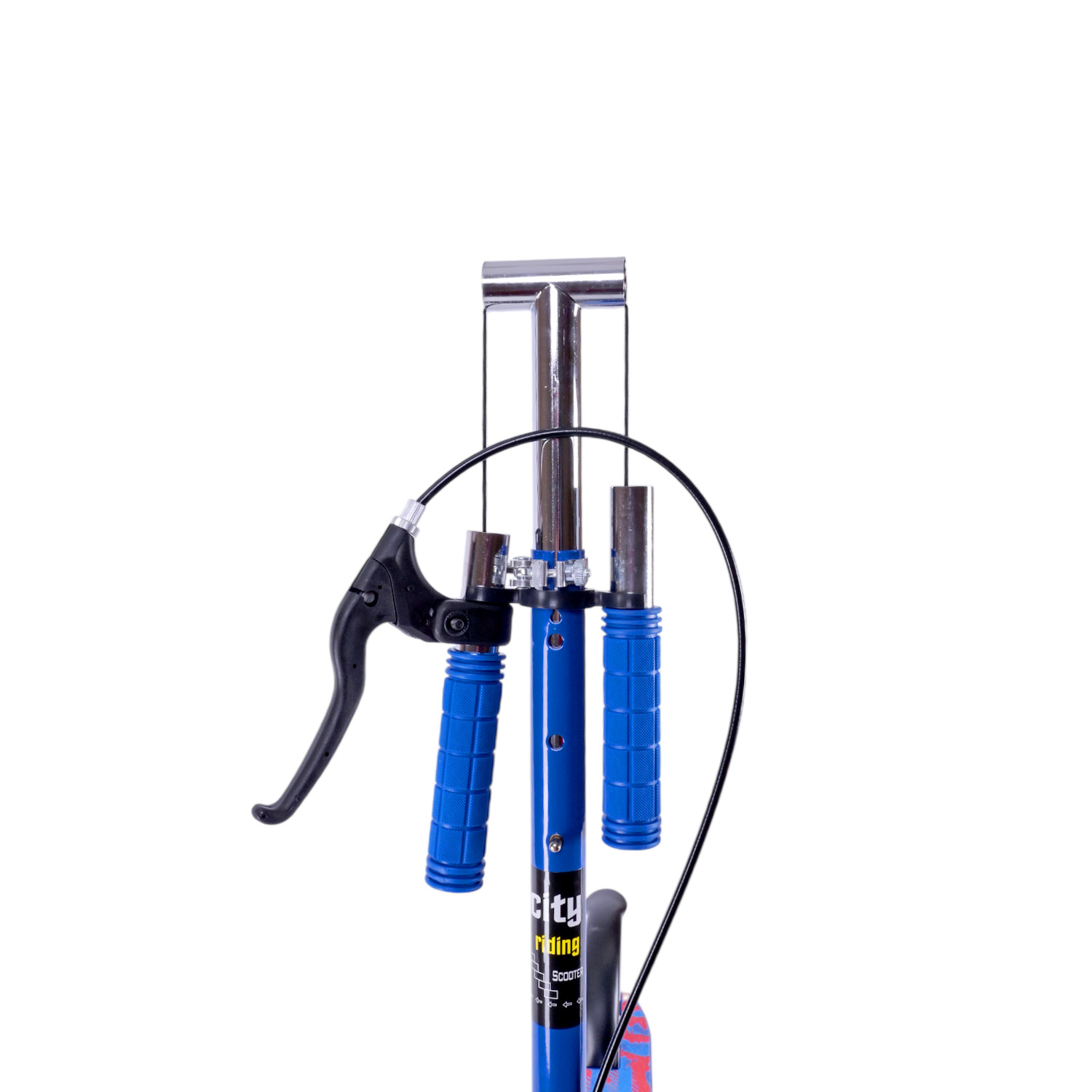 Самокат міський 2-х коліс. арт. SK2521 (4шт) сталевий,колеса 200 мм,гальмо, 4 кольори, короб. 79*13*26 см