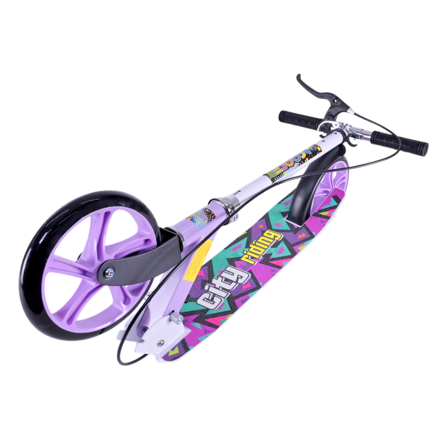 Самокат міський 2-х коліс. арт. SK2522 (4шт) сталевий,колеса 200 мм,гальмо, 4 кольори, короб. 79*13*26 см