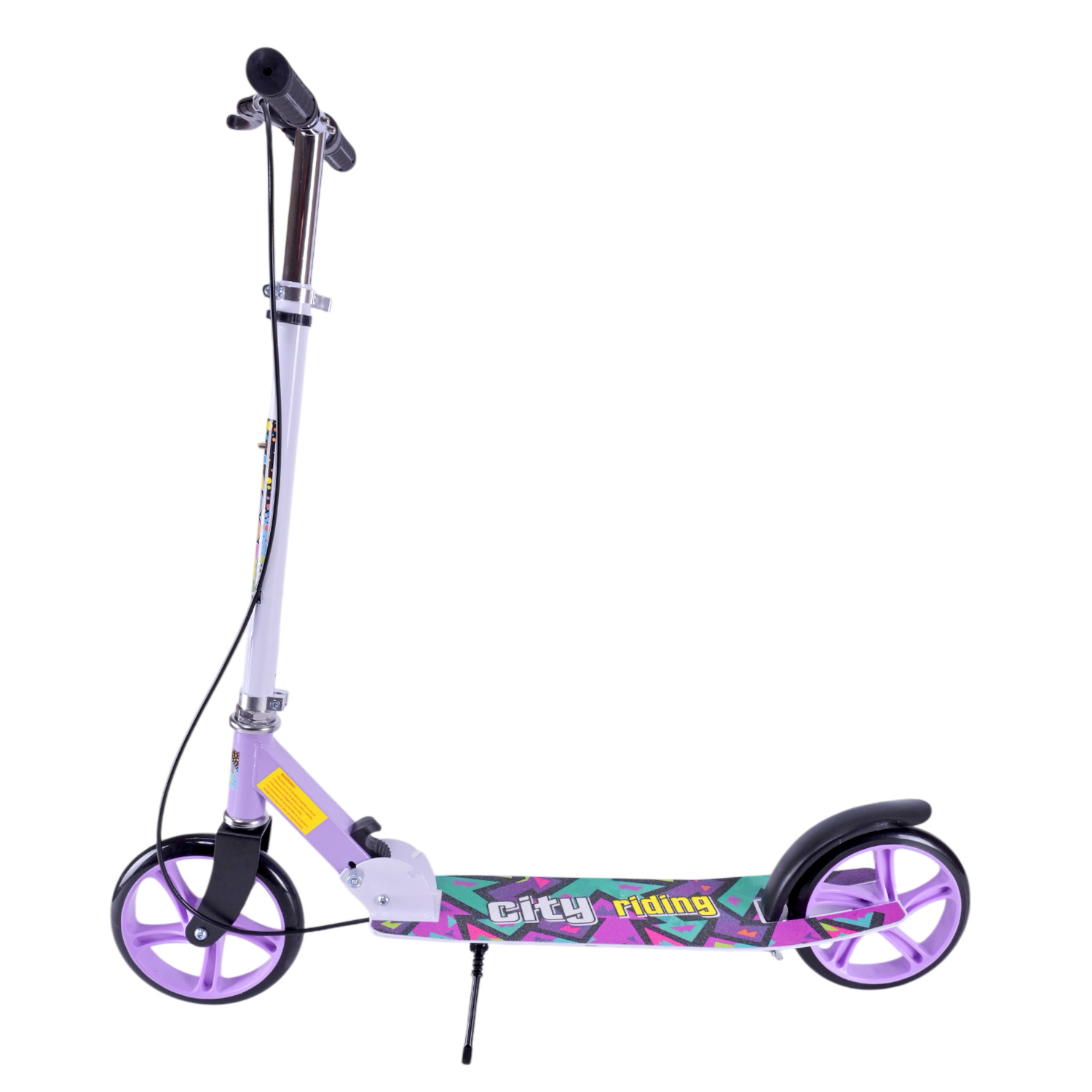 Самокат міський 2-х коліс. арт. SK2522 (4шт) сталевий,колеса 200 мм,гальмо, 4 кольори, короб. 79*13*26 см