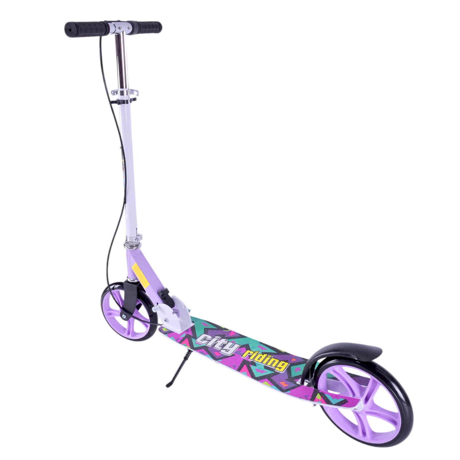 Самокат міський 2-х коліс. арт. SK2522 (4шт) сталевий,колеса 200 мм,гальмо, 4 кольори, короб. 79*13*26 см