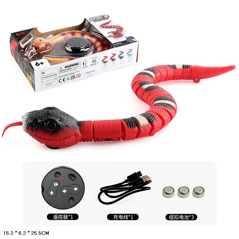 Тварина інтеракт. змія арт. 218B-6B/7A/7B (72шт) на р/к, 3 види мікс, короб.15,2*6,2*25,5см.