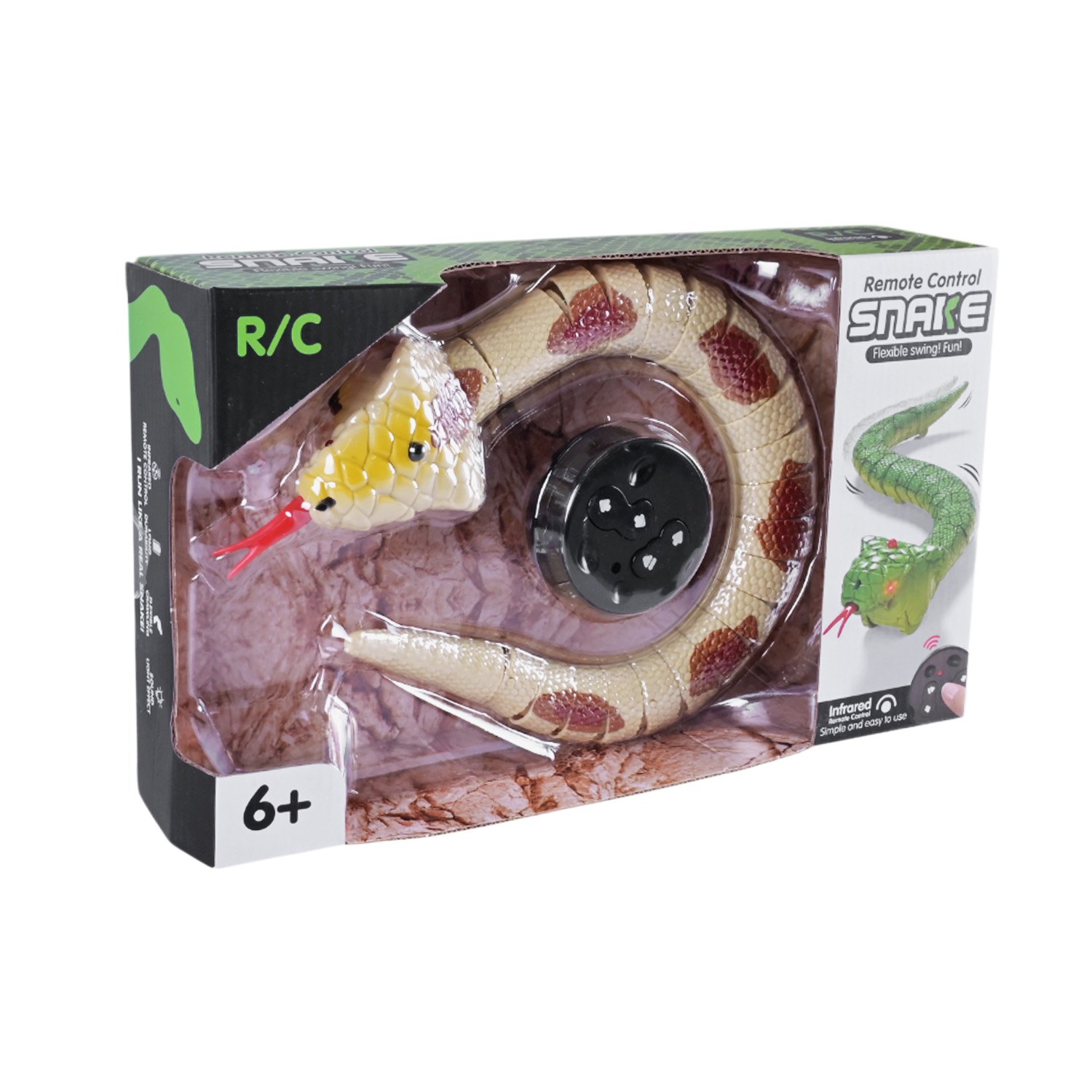 Тварина інтеракт. змія арт. 218B-6B/7A/7B (72шт) на р/к, 3 види мікс, короб.15,2*6,2*25,5см.