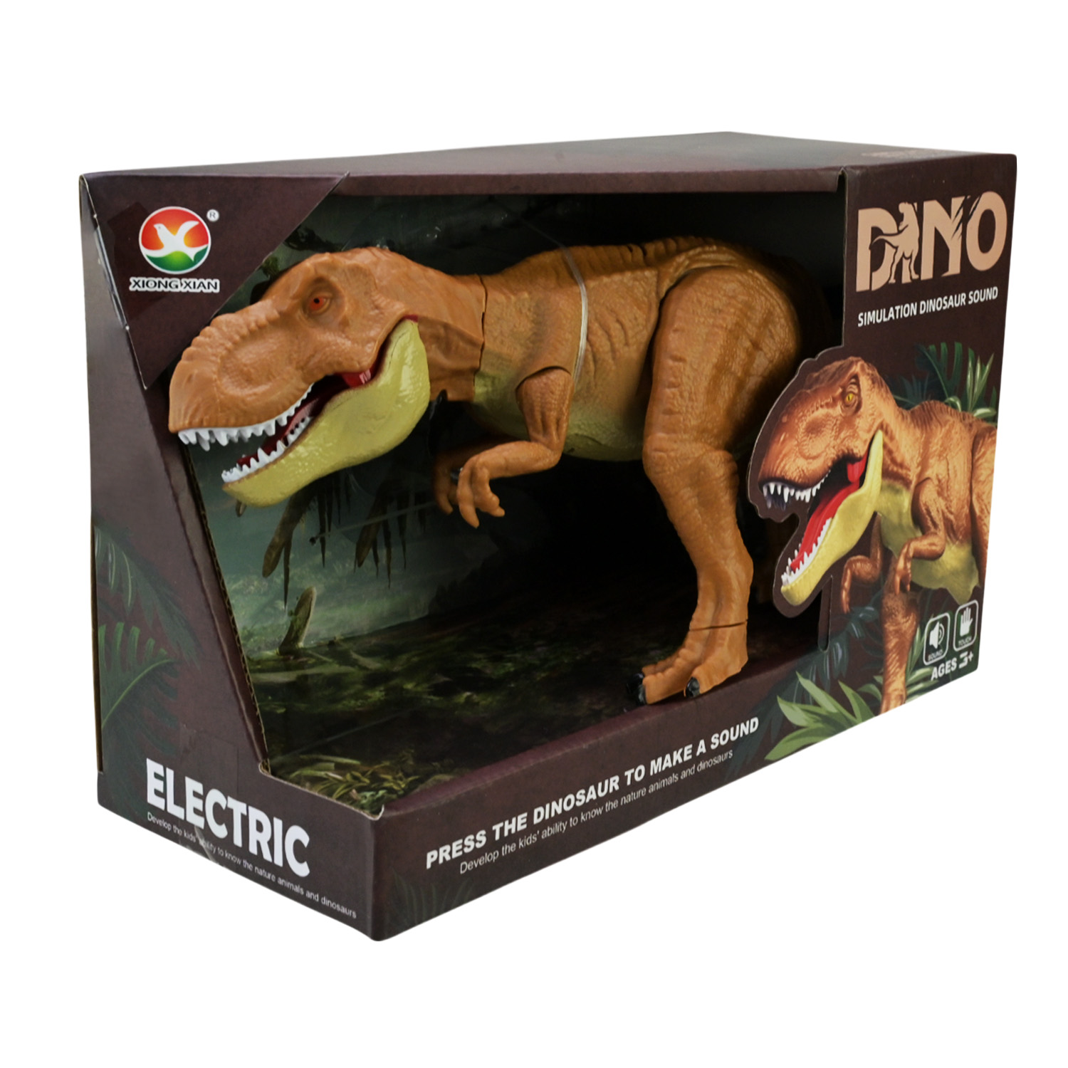 Тварина інтеракт.динозавр арт. 666-82A (36шт/2) 2 кольори мікс, звук, короб.26*11*16,5см.