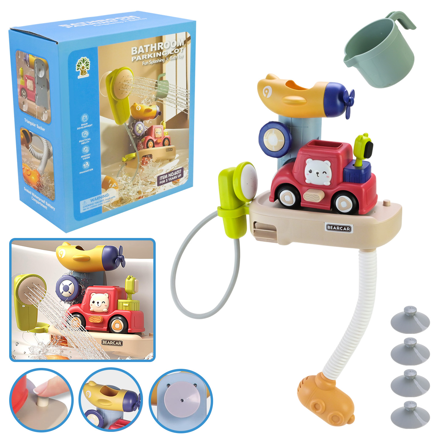 Іграшка для гри у ванні арт. 6017 (36шт/3) рухається коли на неї потрапляє вода,  у короб. 23*12,5*25 см