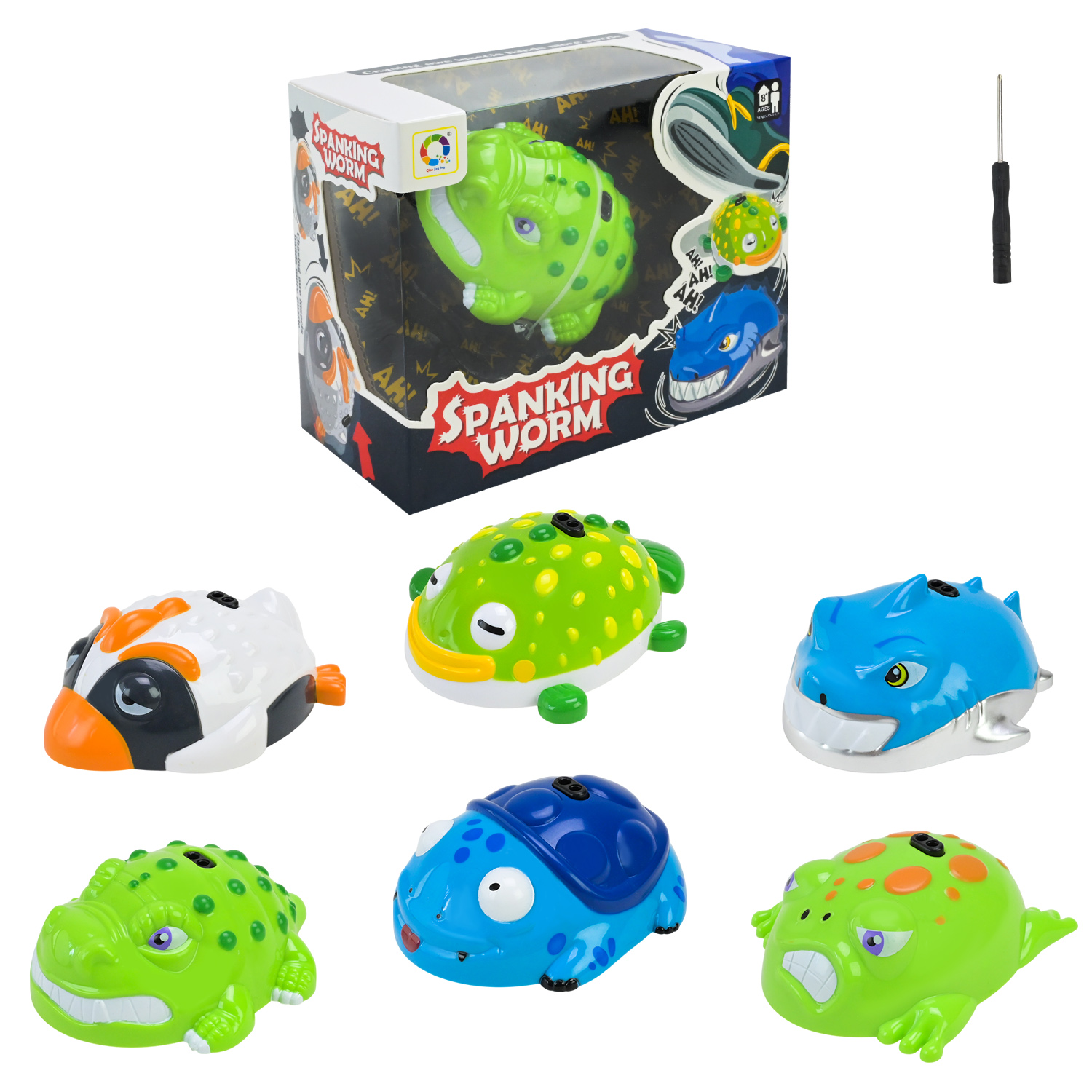 Машинка  арт.2900C (96шт/2) Кумедна тварина, батар., 6 видів мікс., у коробці 17,5*8,5*14,5 см