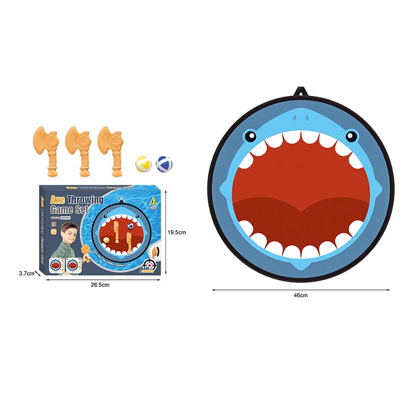 Дартс арт. JB6109C (132шт/2) 2 м'ячика,3 топорика 46 см короб. 26,5*4*19,5 см