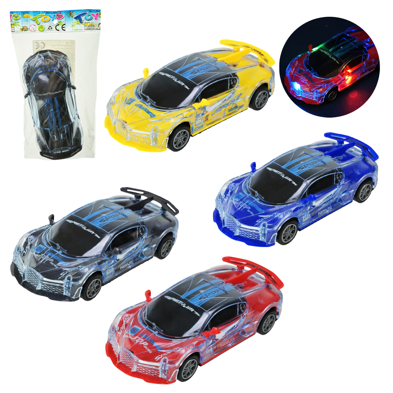 Машина арт. XY869 (192шт/2)4види, пакет 12*4*22 см