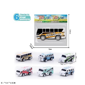 Автобус арт. 738-104 (1800шт/2) 6видів, пакет 7*5,5см