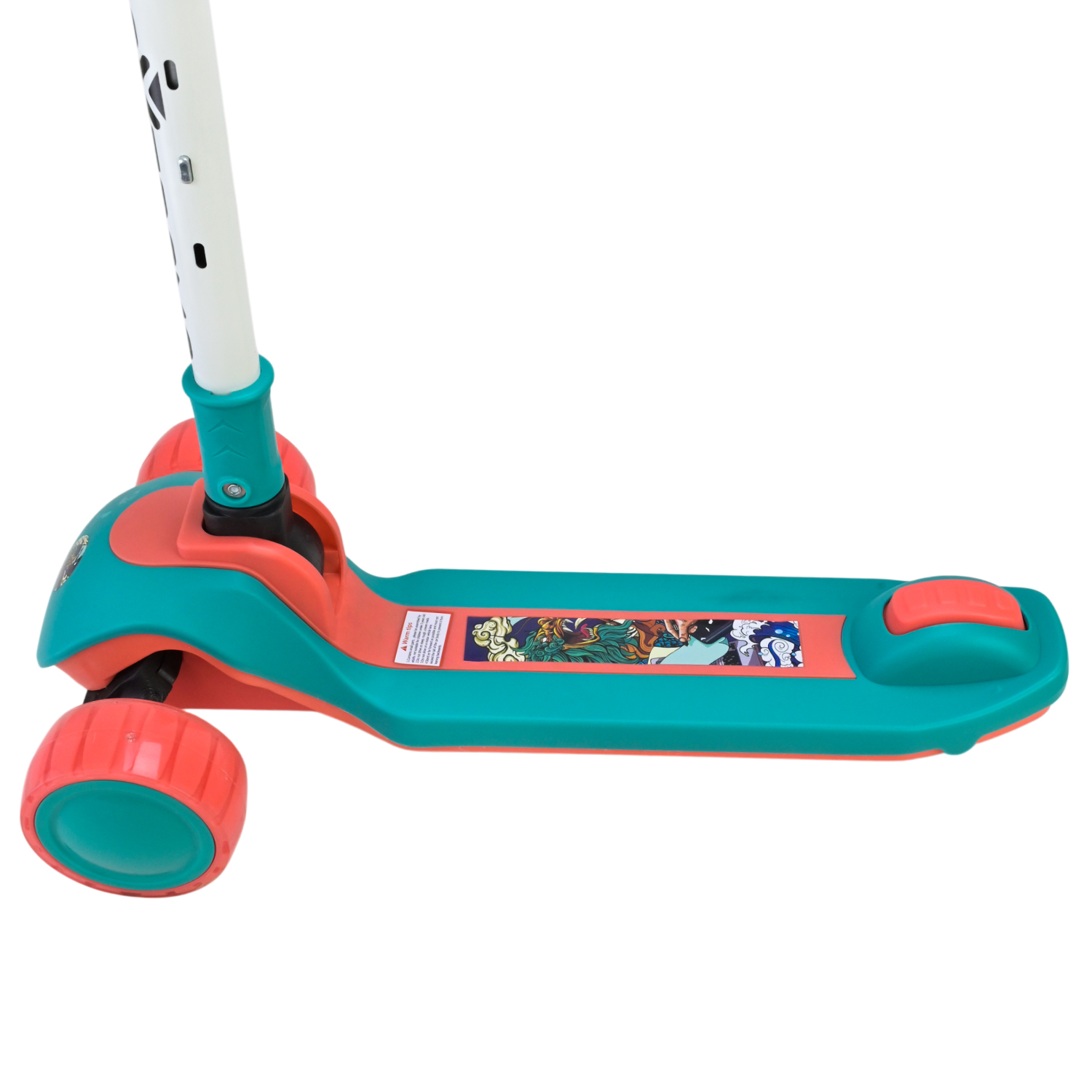 Самокат дитячий 3-х коліс арт. SC812 (8шт) 4 кольори, 2 колеса, PU світло, заднє пластик,складний у пакеті