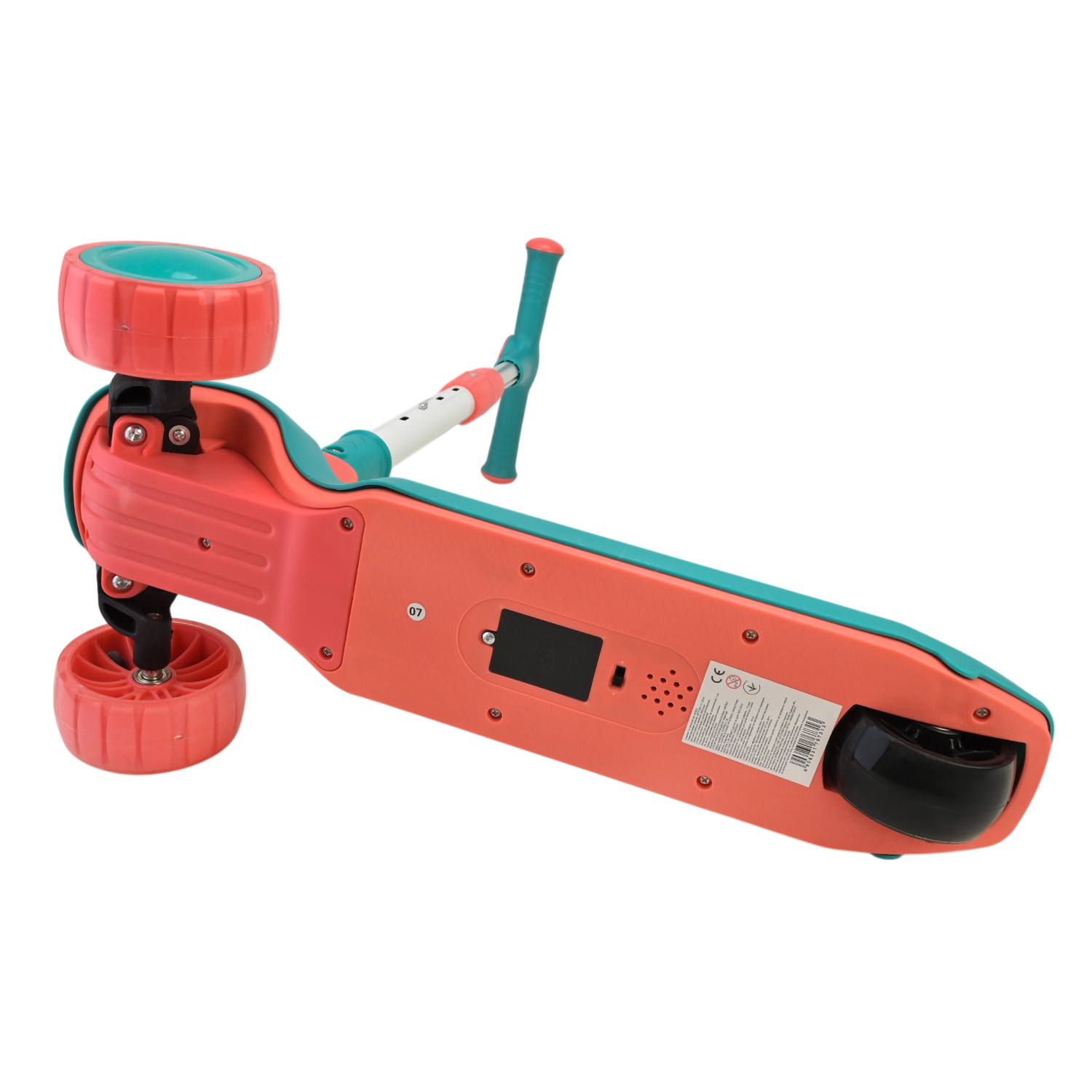 Самокат дитячий 3-х коліс арт. SC812 (8шт) 4 кольори, 2 колеса, PU світло, заднє пластик,складний у пакеті