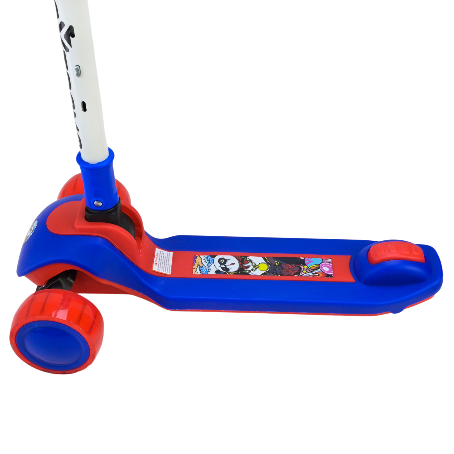 Самокат дитячий 3-х коліс арт. SC812 (8шт) 4 кольори, 2 колеса, PU світло, заднє пластик,складний у пакеті