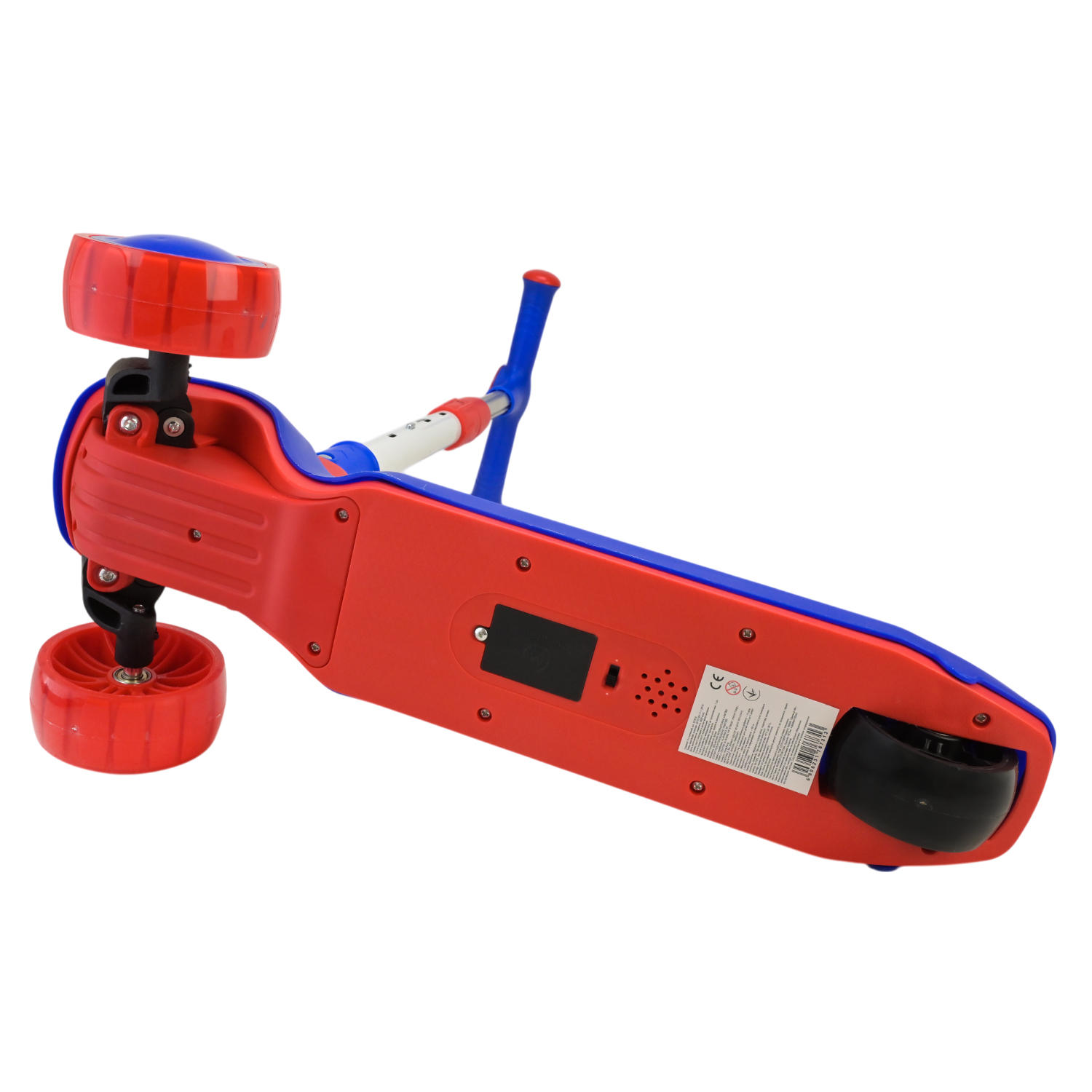 Самокат дитячий 3-х коліс арт. SC812 (8шт) 4 кольори, 2 колеса, PU світло, заднє пластик,складний у пакеті