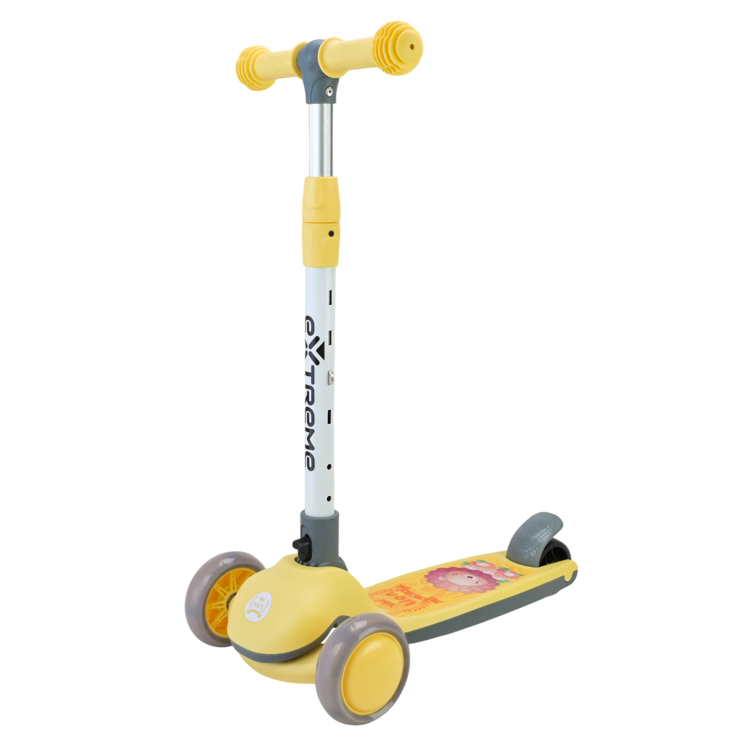 Самокат дитячий 3-х коліс арт. SC817 (6шт) 3 кольори, 2 колеса, PU світло, заднє пластик,у кор