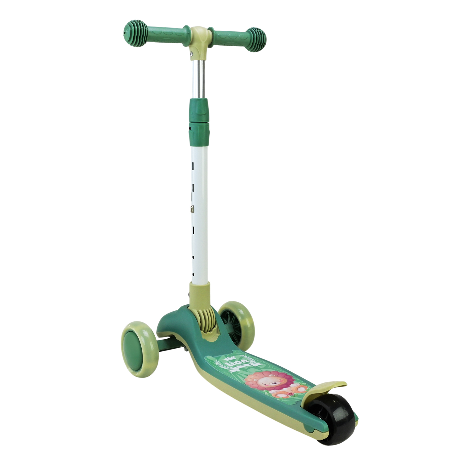 Самокат дитячий 3-х коліс арт. SC817 (6шт) 3 кольори, 2 колеса, PU світло, заднє пластик,у кор