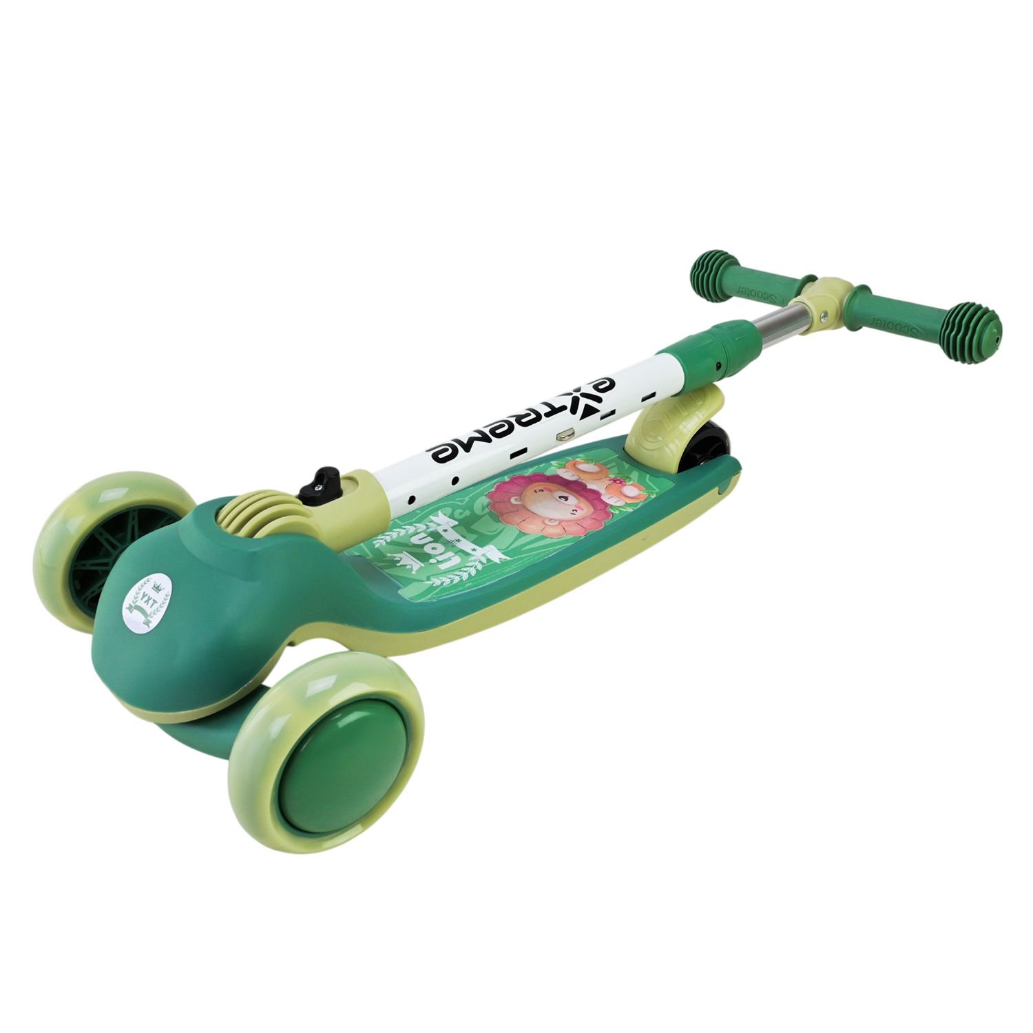 Самокат дитячий 3-х коліс арт. SC817 (6шт) 3 кольори, 2 колеса, PU світло, заднє пластик,у кор