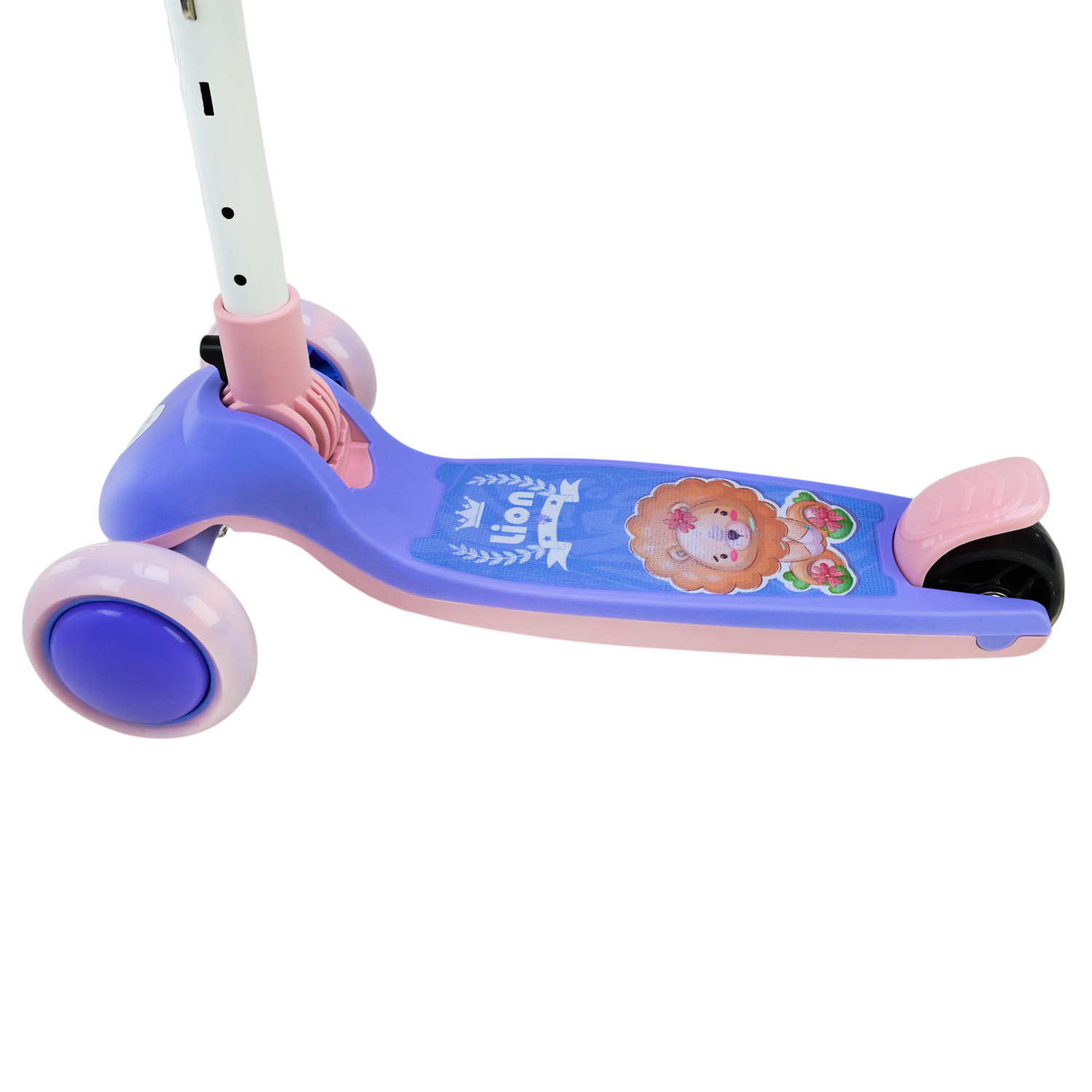 Самокат дитячий 3-х коліс арт. SC817 (6шт) 3 кольори, 2 колеса, PU світло, заднє пластик,у кор