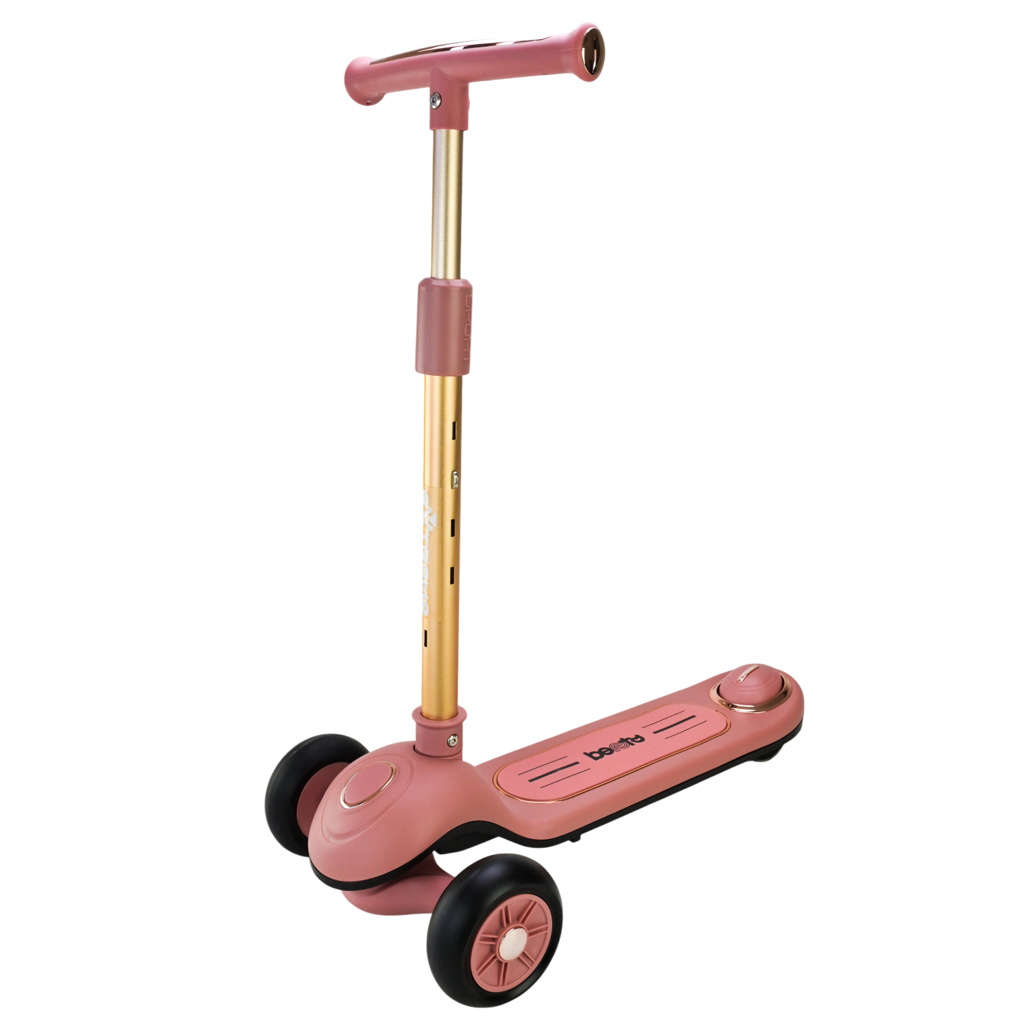 Самокат дитячий 3-х коліс арт. SC820 (6шт) 5 кольорів, 2 колеса, PU світло, заднє пластик,складний,у кор