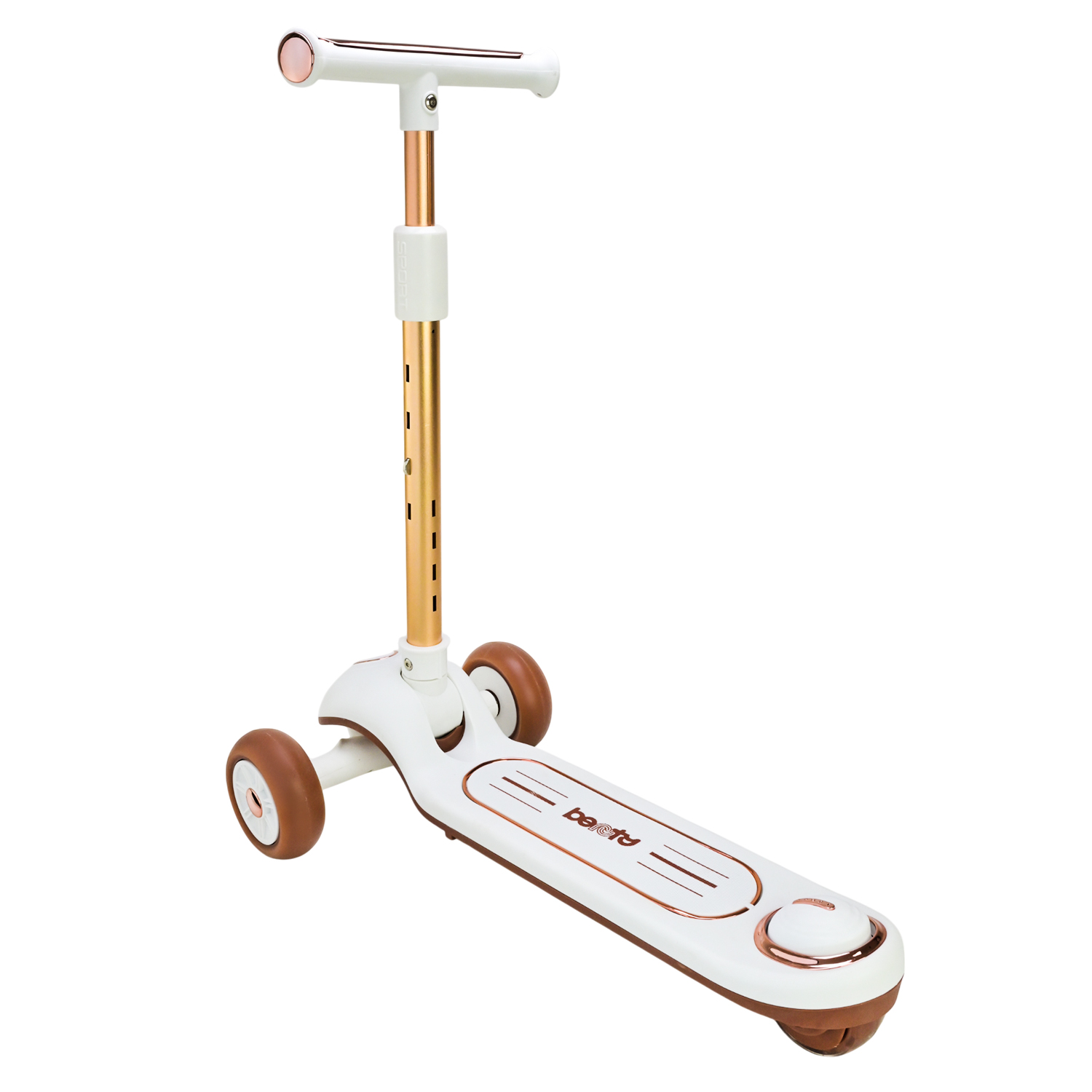 Самокат дитячий 3-х коліс арт. SC820 (6шт) 5 кольорів, 2 колеса, PU світло, заднє пластик,складний,у кор