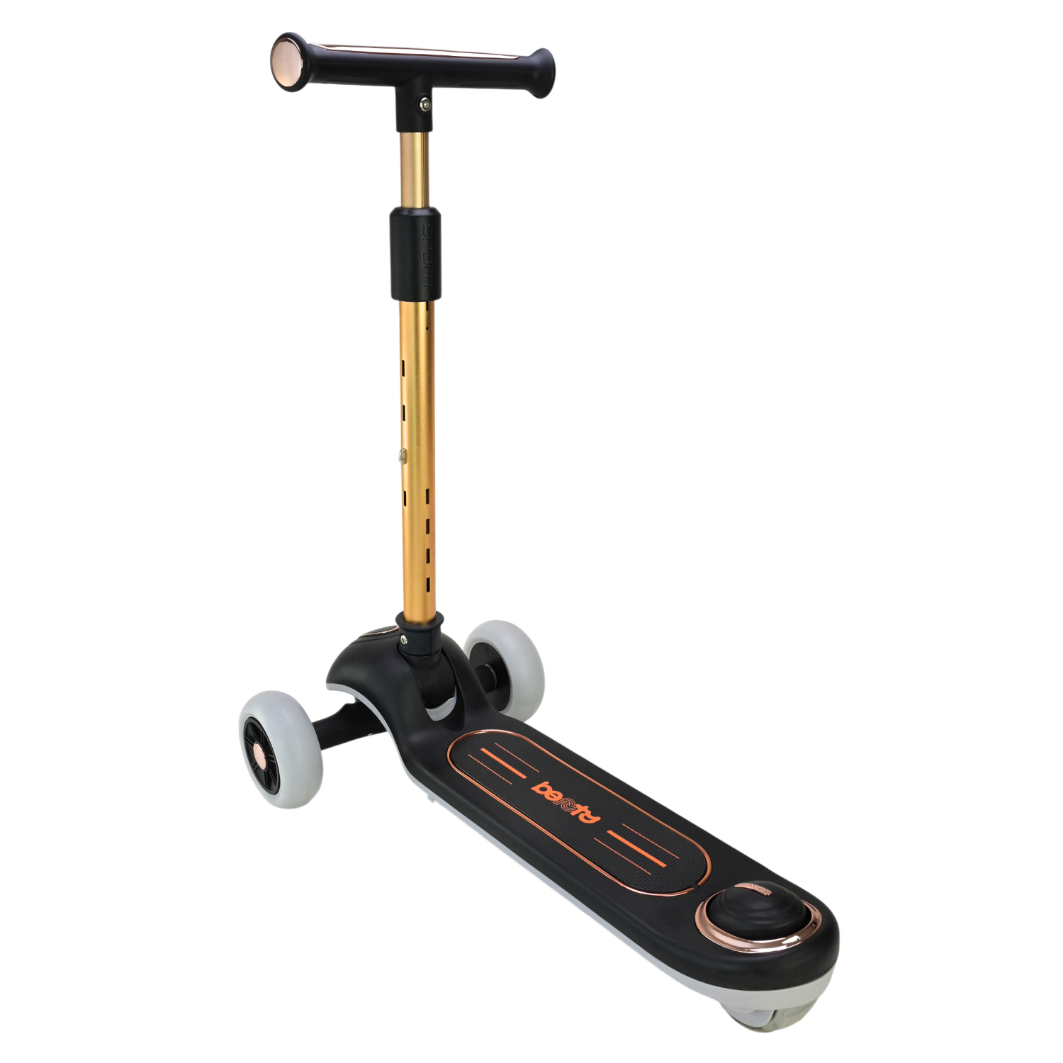 Самокат дитячий 3-х коліс арт. SC820 (6шт) 5 кольорів, 2 колеса, PU світло, заднє пластик,складний,у кор