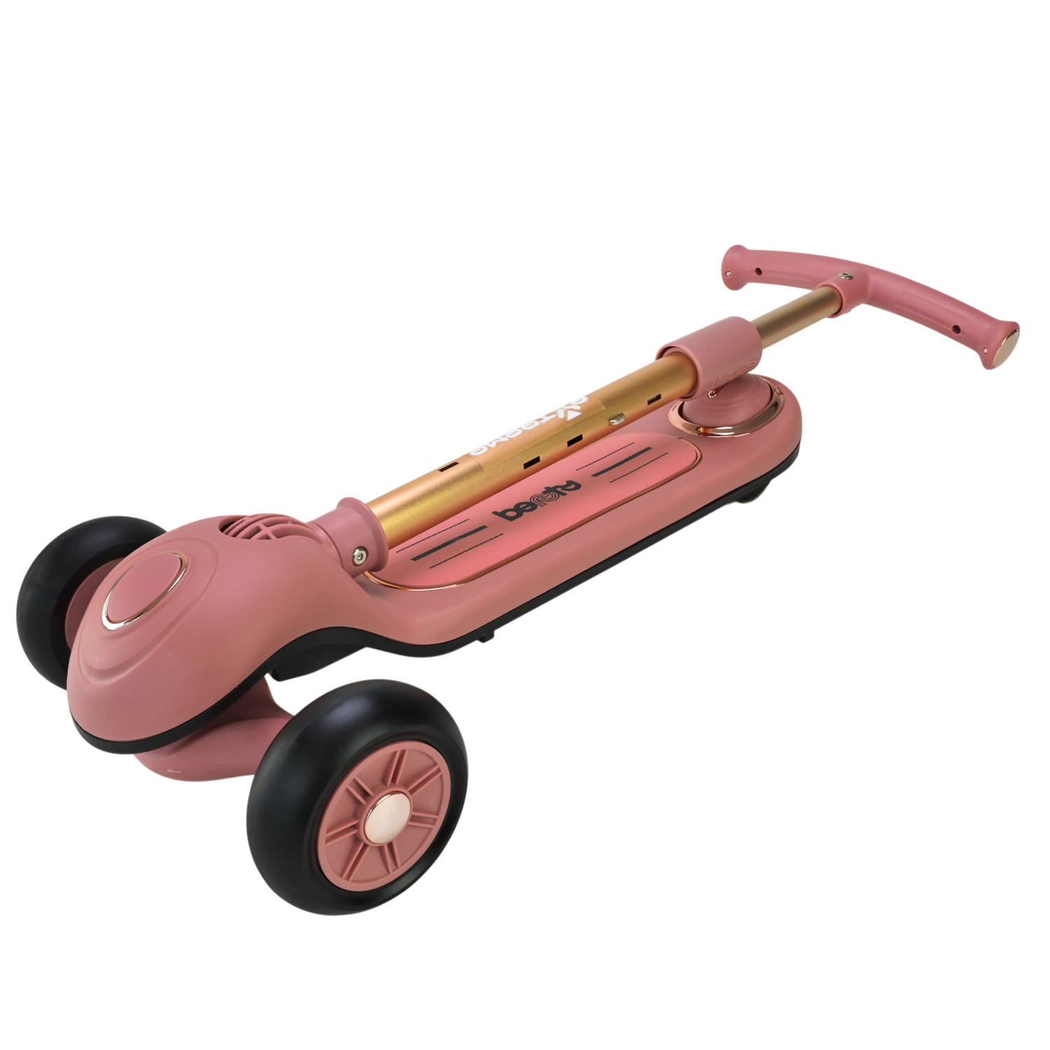 Самокат дитячий 3-х коліс арт. SC822 (3шт) 3 кольори, 2 колеса, PU світло, заднє пластик,складний з батьківск.ручкою та дахом,у кор