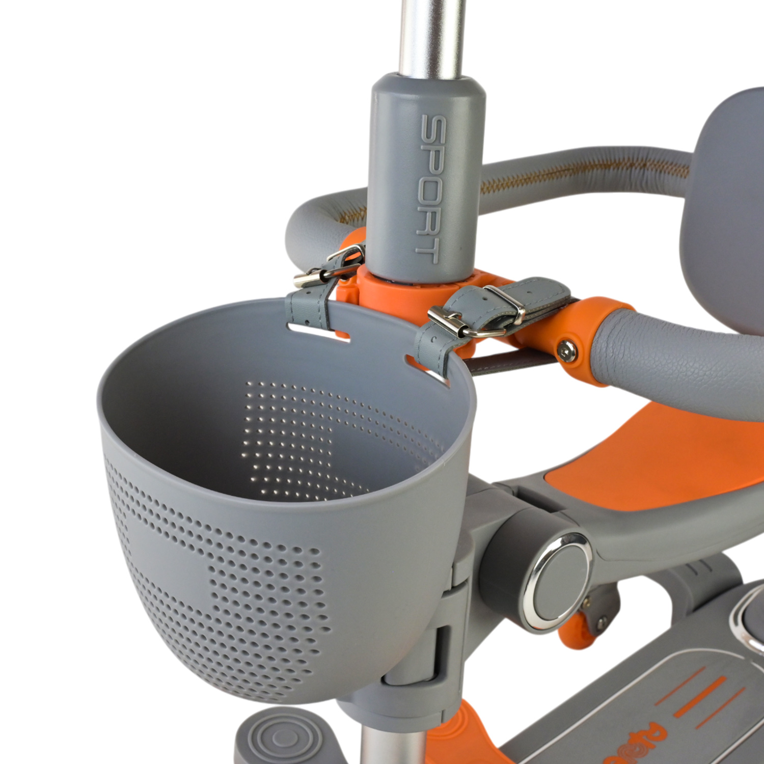 Самокат дитячий 3-х коліс арт. SC822 (3шт) 3 кольори, 2 колеса, PU світло, заднє пластик,складний з батьківск.ручкою та дахом,у кор