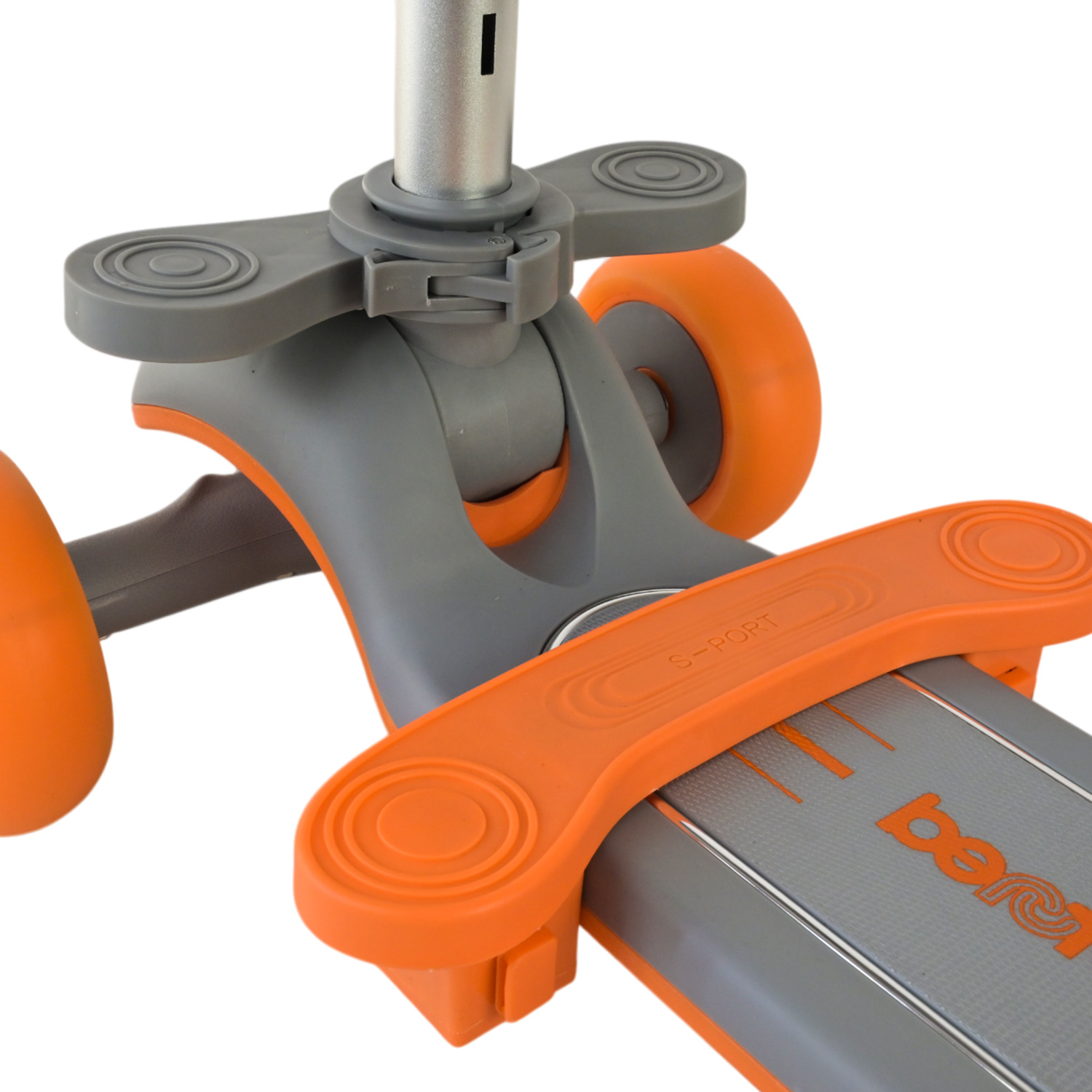 Самокат дитячий 3-х коліс арт. SC822 (3шт) 3 кольори, 2 колеса, PU світло, заднє пластик,складний з батьківск.ручкою та дахом,у кор