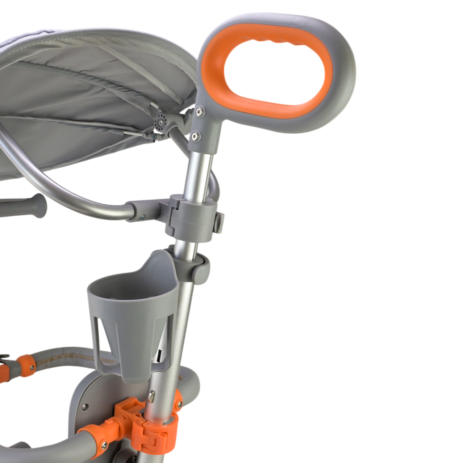 Самокат дитячий 3-х коліс арт. SC822 (3шт) 3 кольори, 2 колеса, PU світло, заднє пластик,складний з батьківск.ручкою та дахом,у кор