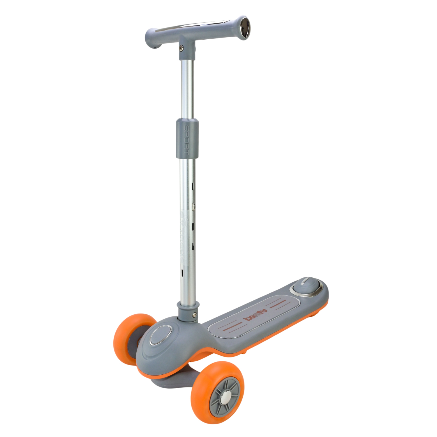 Самокат дитячий 3-х коліс арт. SC822 (3шт) 3 кольори, 2 колеса, PU світло, заднє пластик,складний з батьківск.ручкою та дахом,у кор