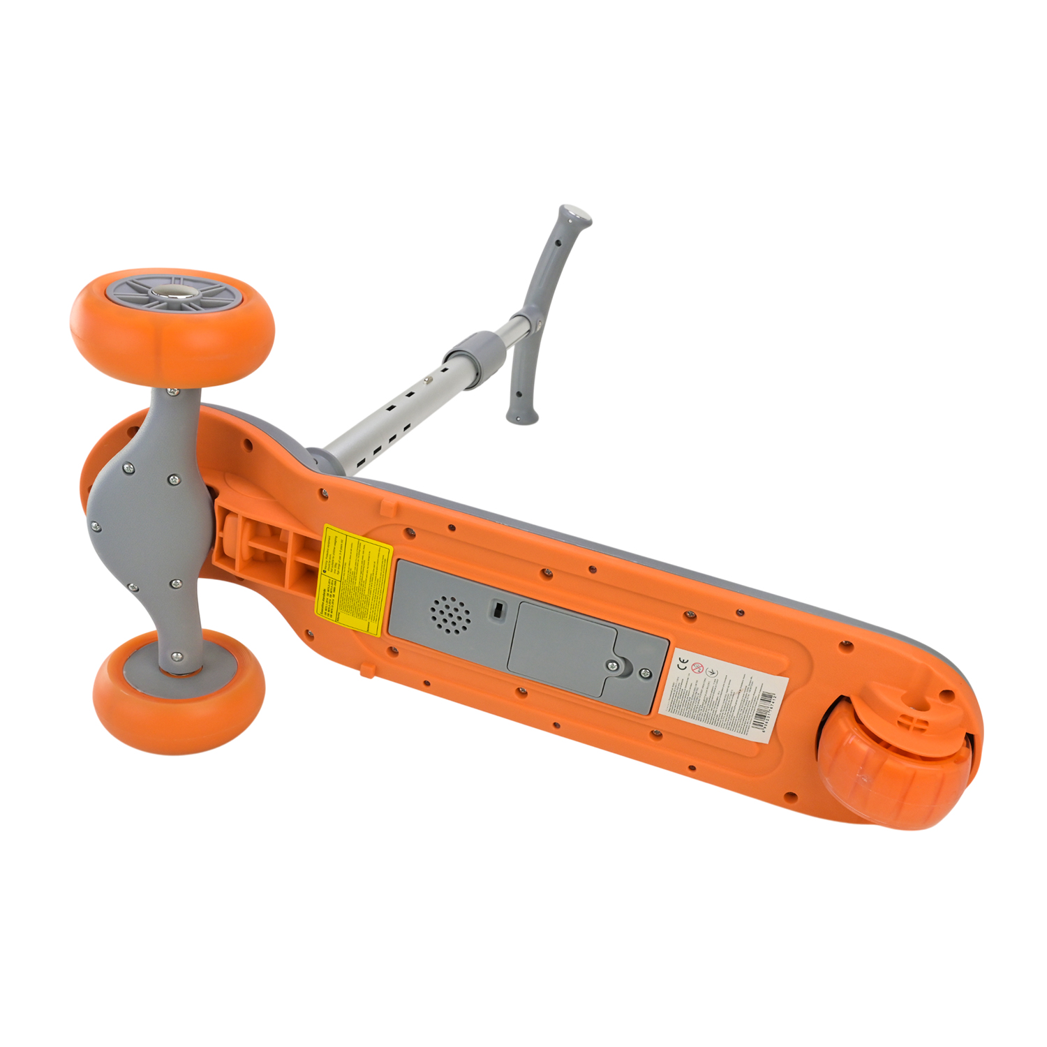 Самокат дитячий 3-х коліс арт. SC822 (3шт) 3 кольори, 2 колеса, PU світло, заднє пластик,складний з батьківск.ручкою та дахом,у кор