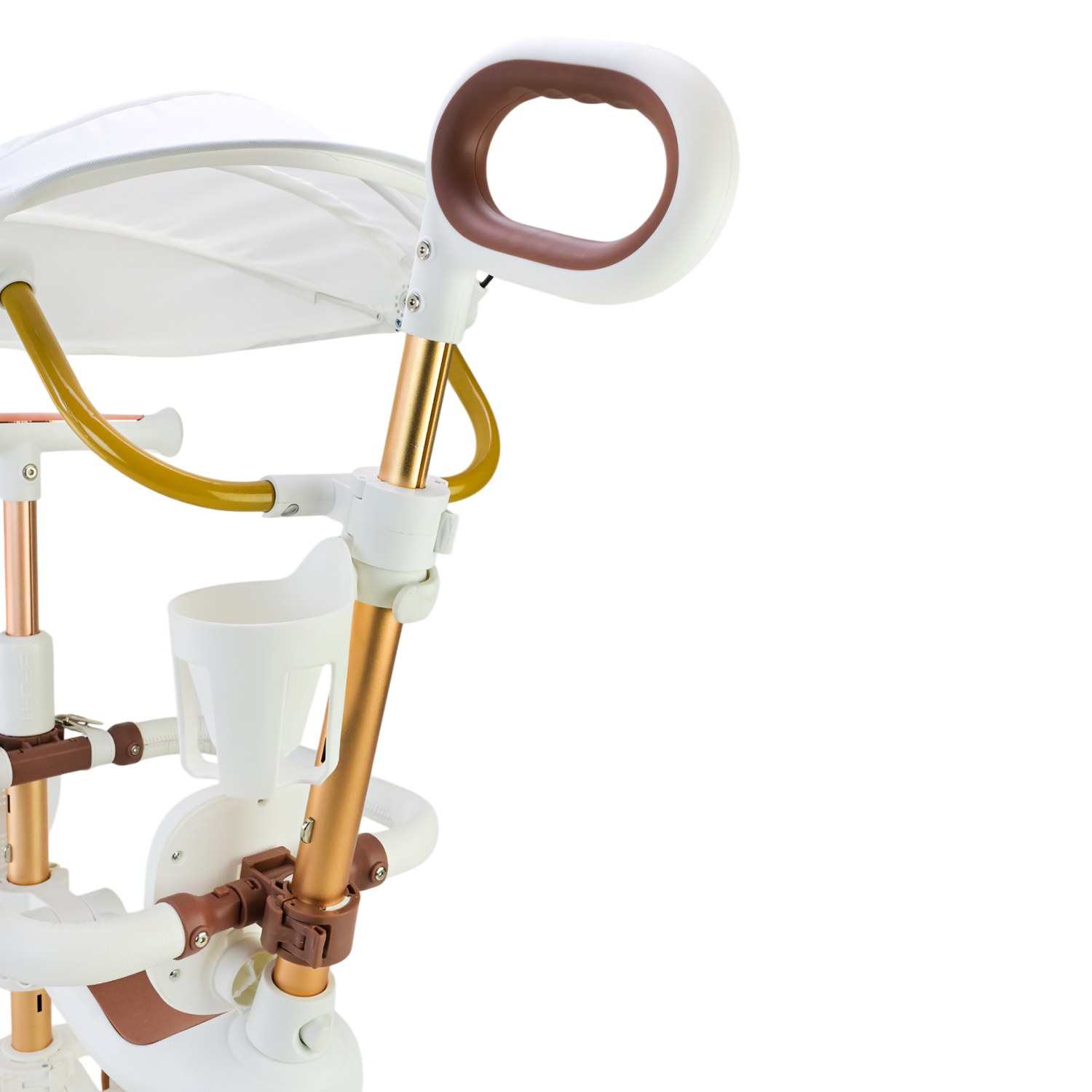 Самокат дитячий 3-х коліс арт. SC822 (3шт) 3 кольори, 2 колеса, PU світло, заднє пластик,складний з батьківск.ручкою та дахом,у кор