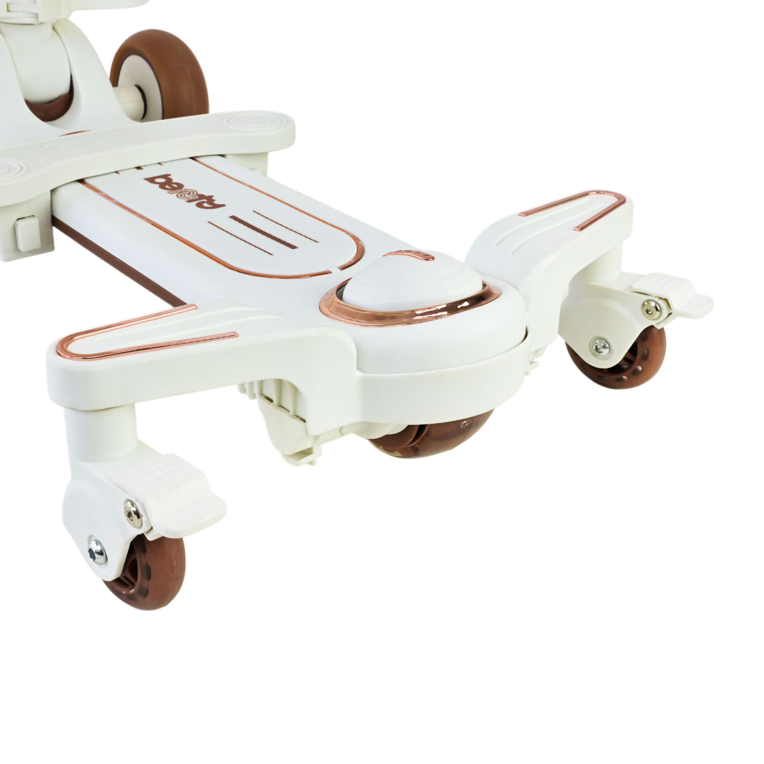 Самокат дитячий 3-х коліс арт. SC822 (3шт) 3 кольори, 2 колеса, PU світло, заднє пластик,складний з батьківск.ручкою та дахом,у кор