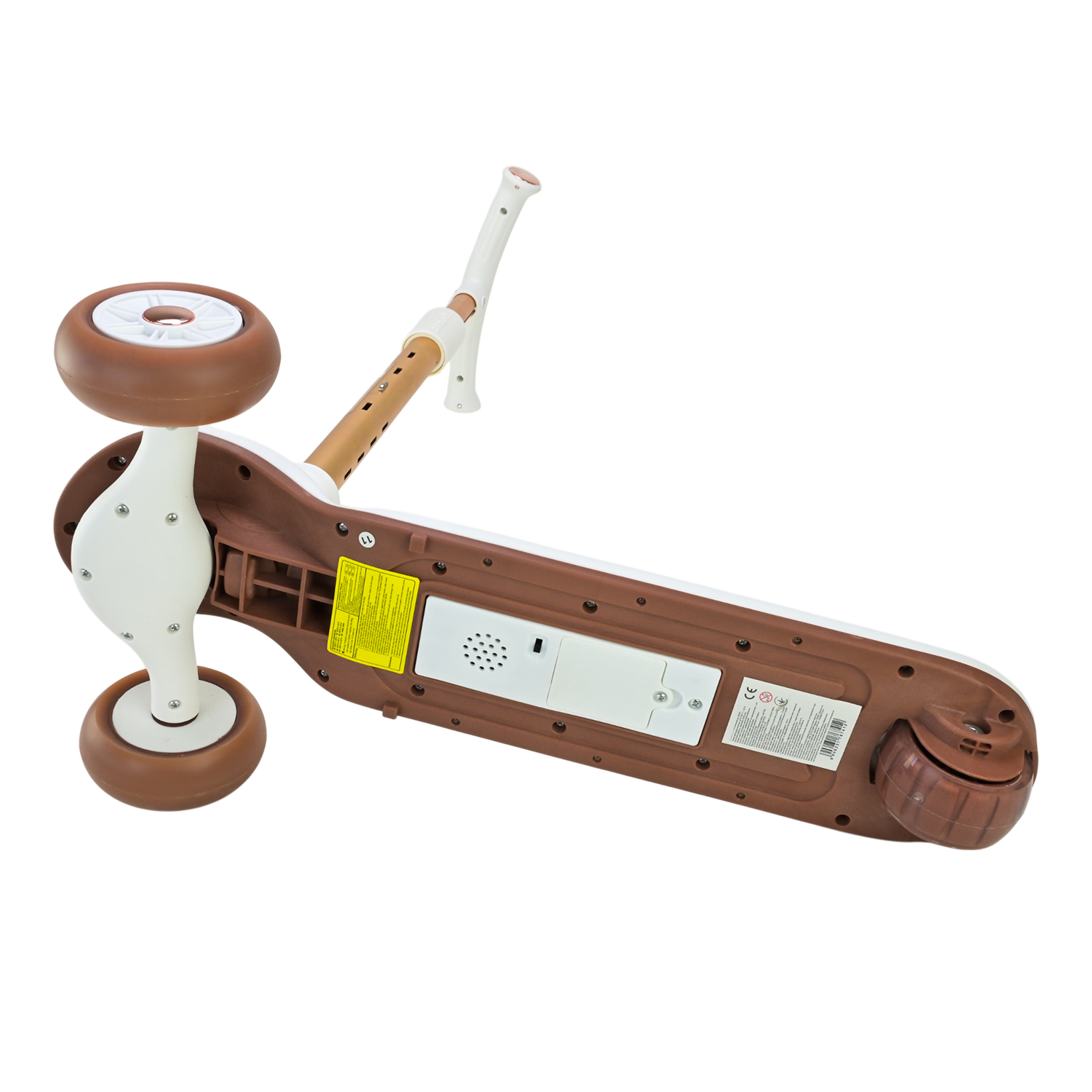 Самокат дитячий 3-х коліс арт. SC822 (3шт) 3 кольори, 2 колеса, PU світло, заднє пластик,складний з батьківск.ручкою та дахом,у кор