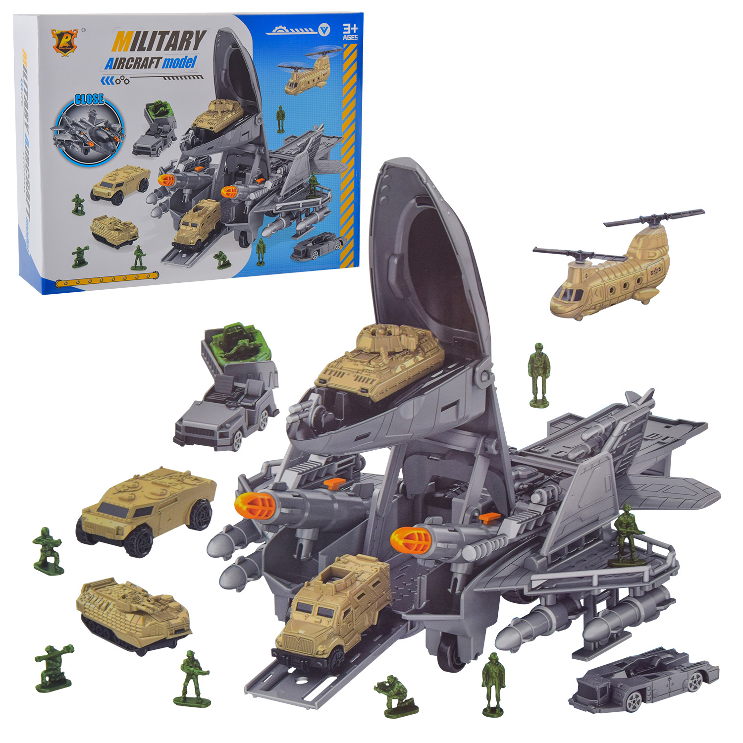 Ігровий набір арт. P941-A (24шт) Военная серия короб. 29*22,5*8см