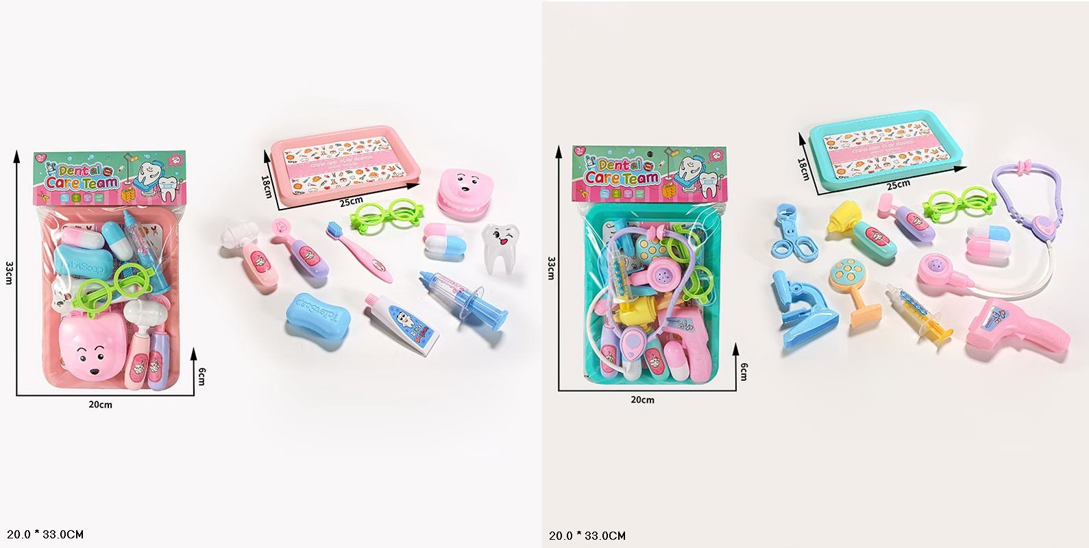 Лікар набір арт. 714-4/5 (120шт/2) мікс 2 види. Аксес пакет 33*20*6см