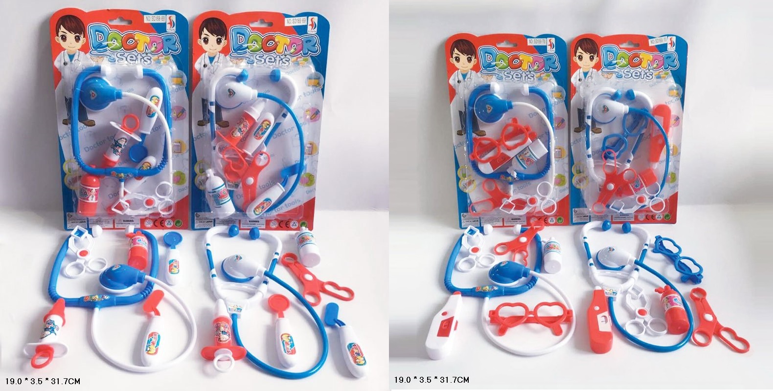 Лікар набір арт. SD169-69/70 (192шт/2) мікс 4 види. аксес планш. 19*3,5*31см