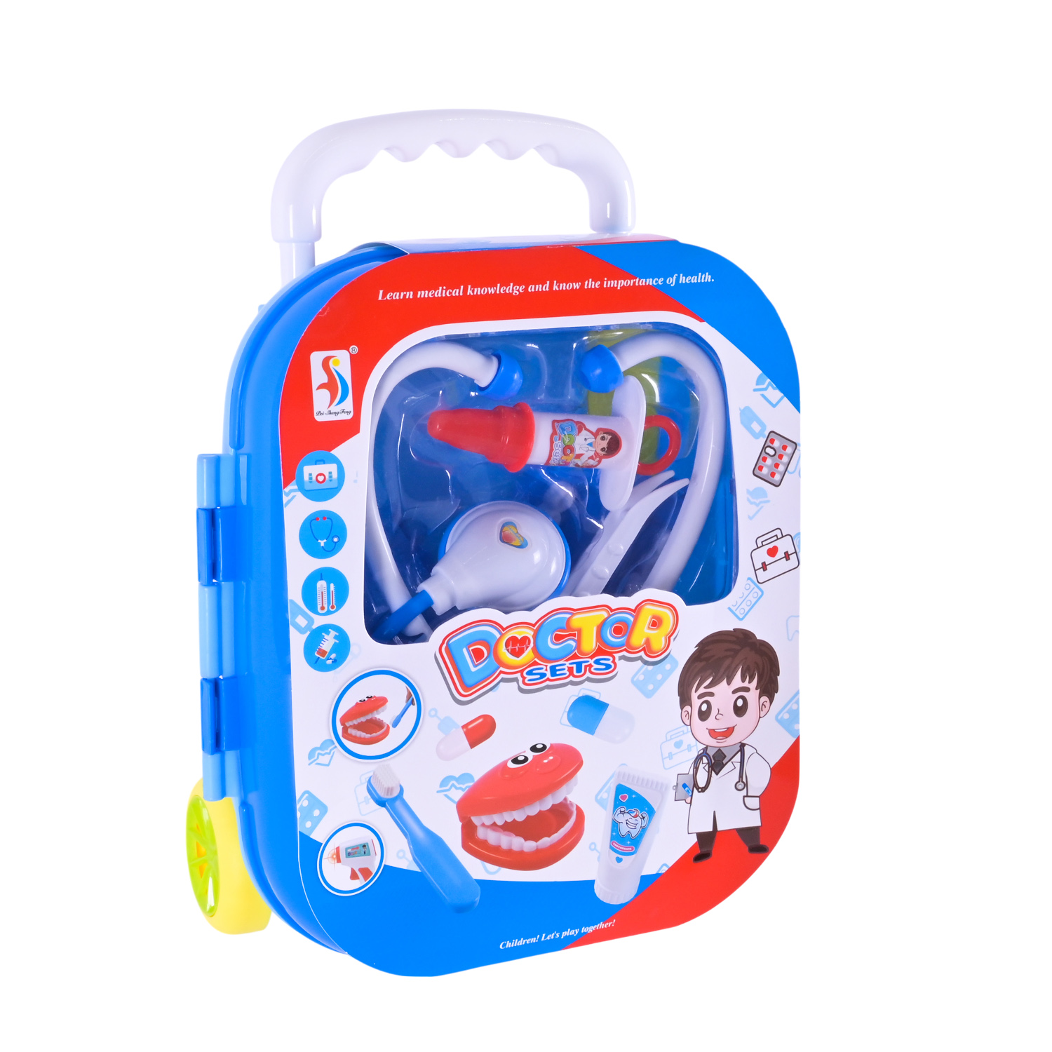 Лікар набір арт. SD169-265A/B (36шт/2) мікс 4 види. Стоматолог, аксес валіза 28*11*34см