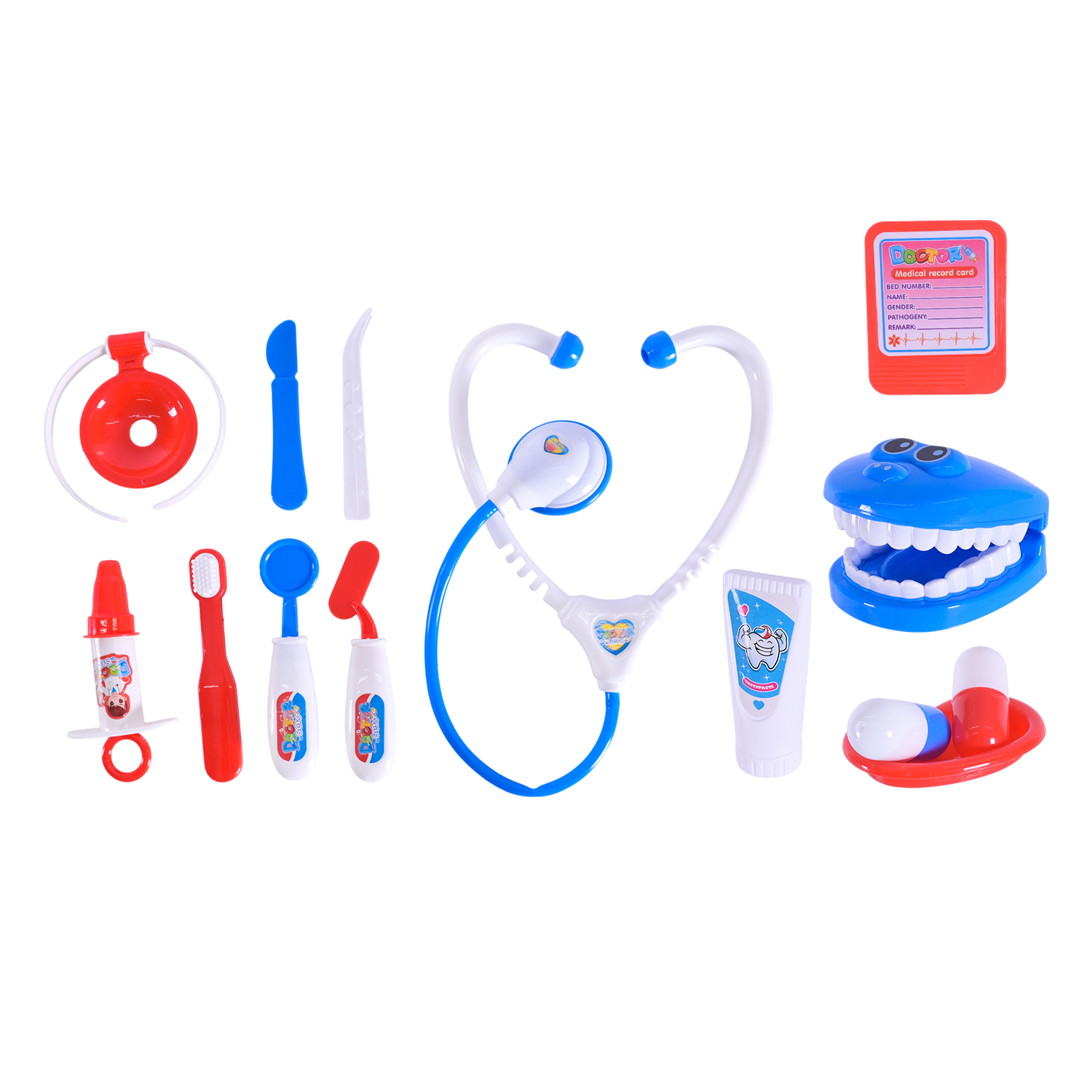 Лікар набір арт. SD169-265A/B (36шт/2) мікс 4 види. Стоматолог, аксес валіза 28*11*34см
