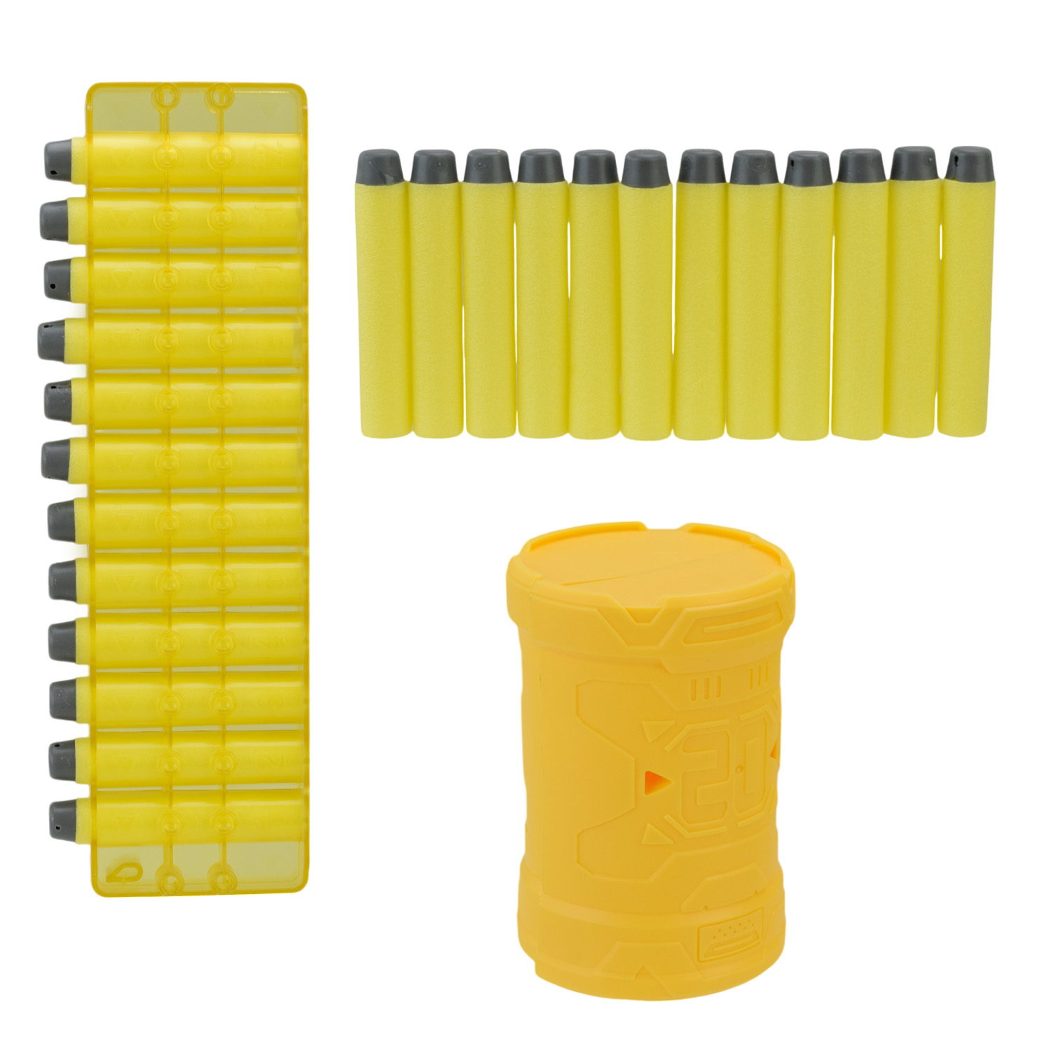 Бластер арт. JLX8621 (48шт/2) стріляє поролоновими знарядами, 12знарядів планш. 37,5*5,8*26см