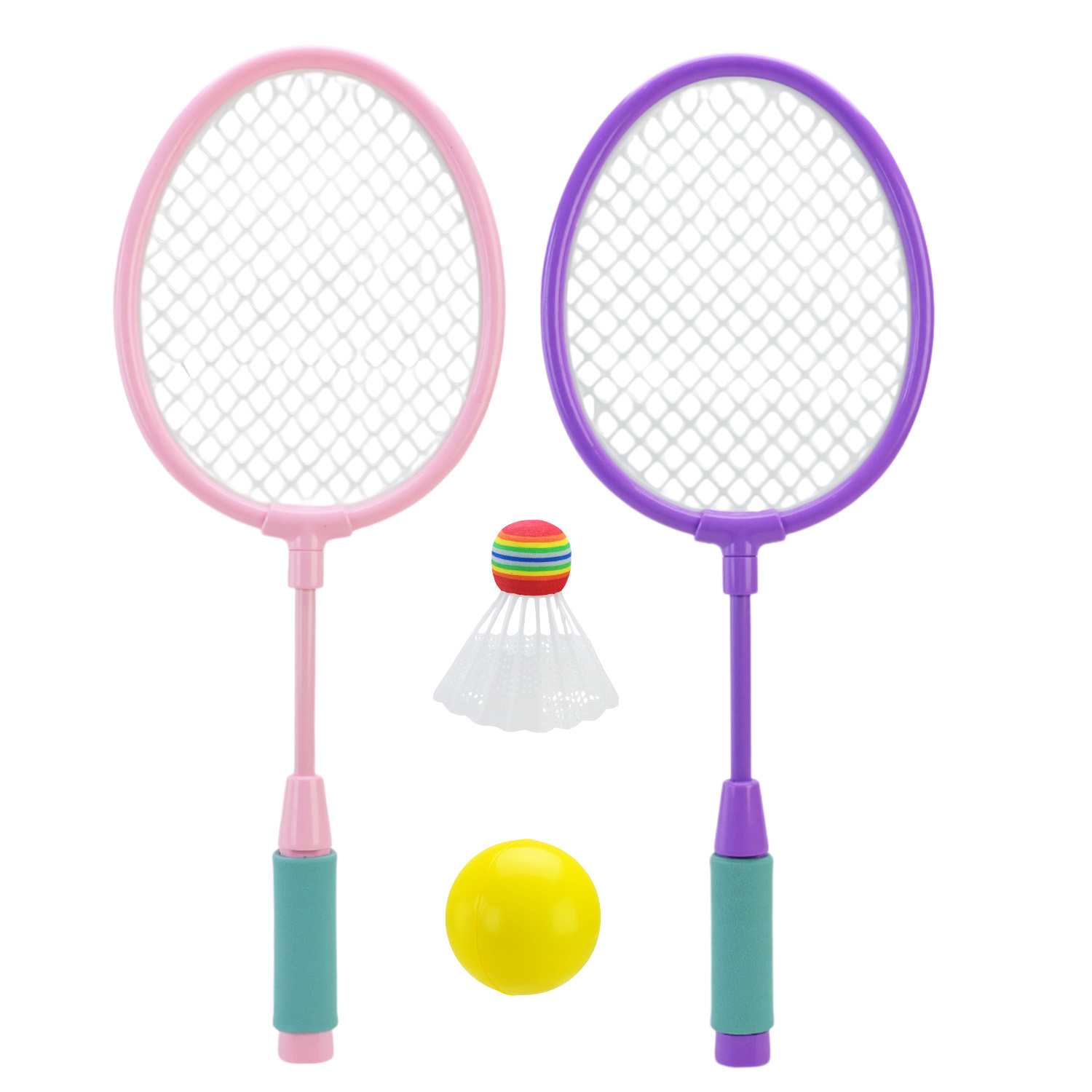 Набір ракеток арт. ZY438B (36шт/2) для бадмінтону, 2 ракетки,м'яч, волан 54 см в сумці