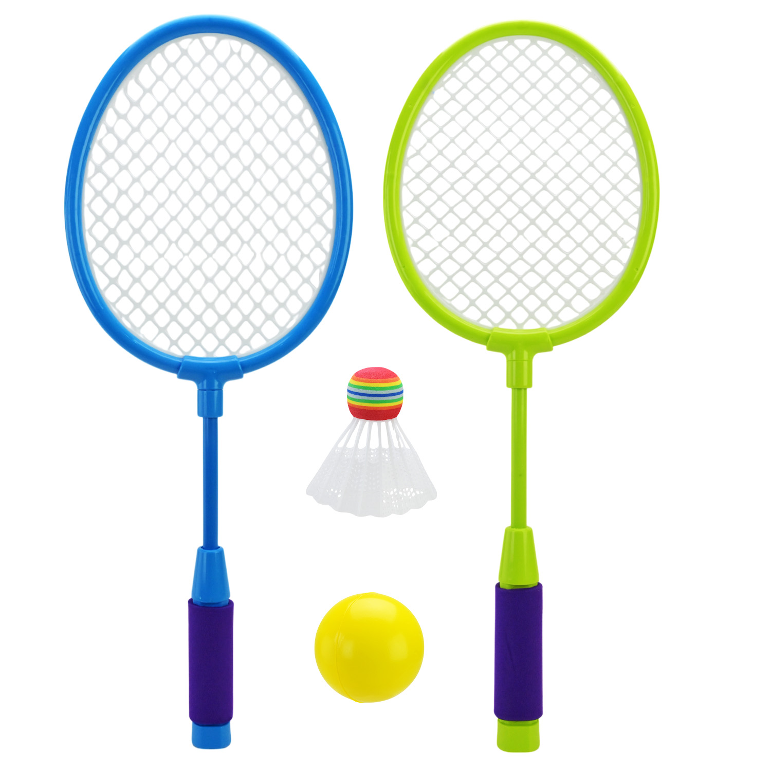 Набір ракеток арт. ZY438B (36шт/2) для бадмінтону, 2 ракетки,м'яч, волан 54 см в сумці