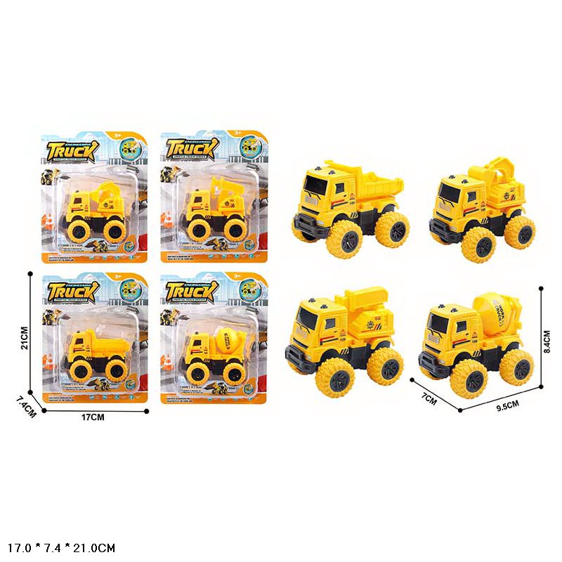 Машина арт. 3221 (240шт/2) 4 види, інерц., будтехніка, планш. 17*7,4*21см