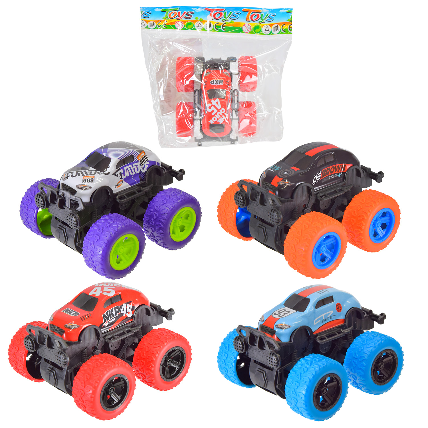 Перевертиш арт. 218-11 (384шт/2)4кольори, пакет 9,5*9см