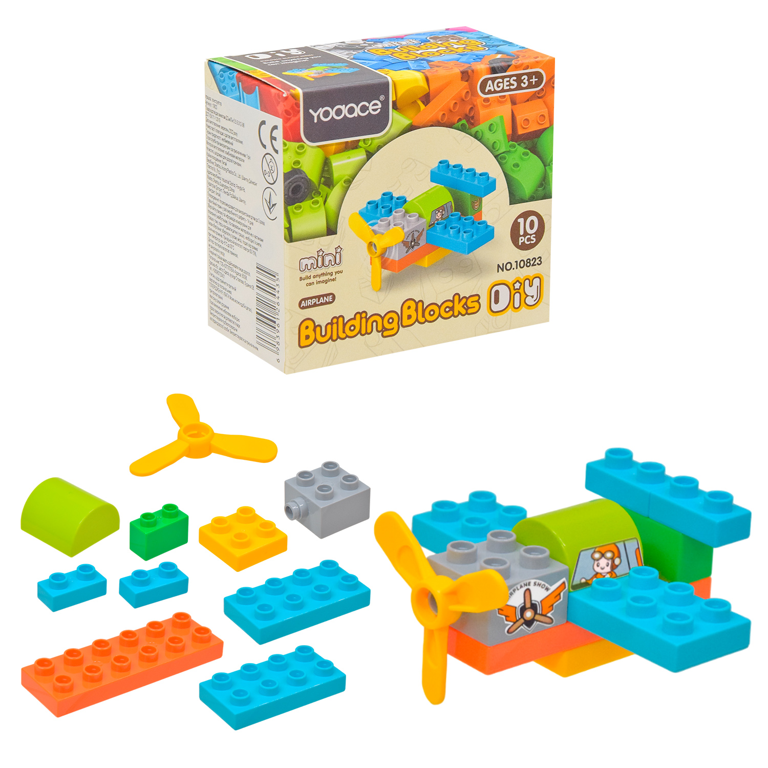 Конструктор арт. 10823 (240шт/2)10дет., 6видів, короб. 11*6*10см