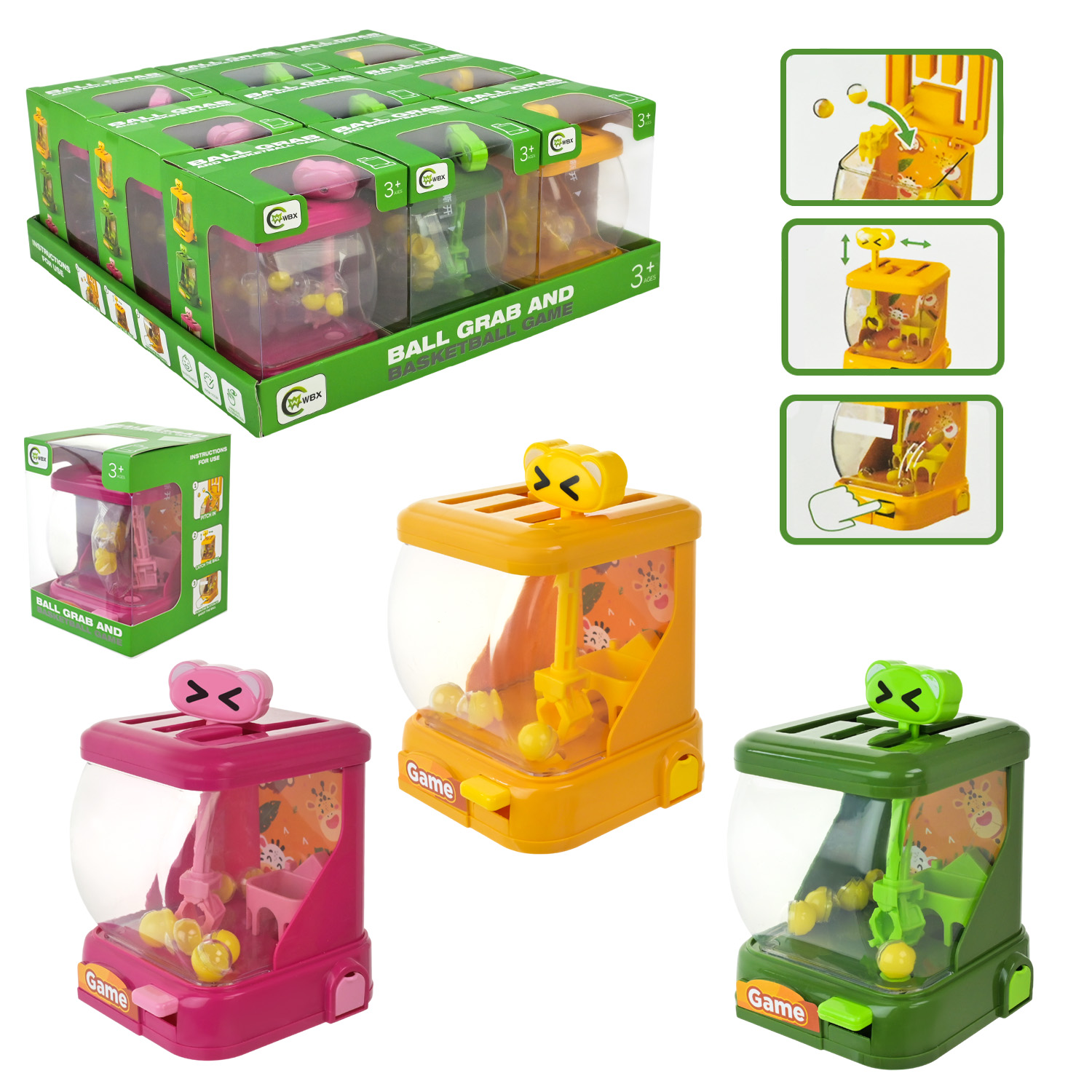 Гра з кульками арт. 268-51 (108шт) 12 уп по9шт 3 кольори , короб 9*9*12 см., дисплей 29*29*12 см