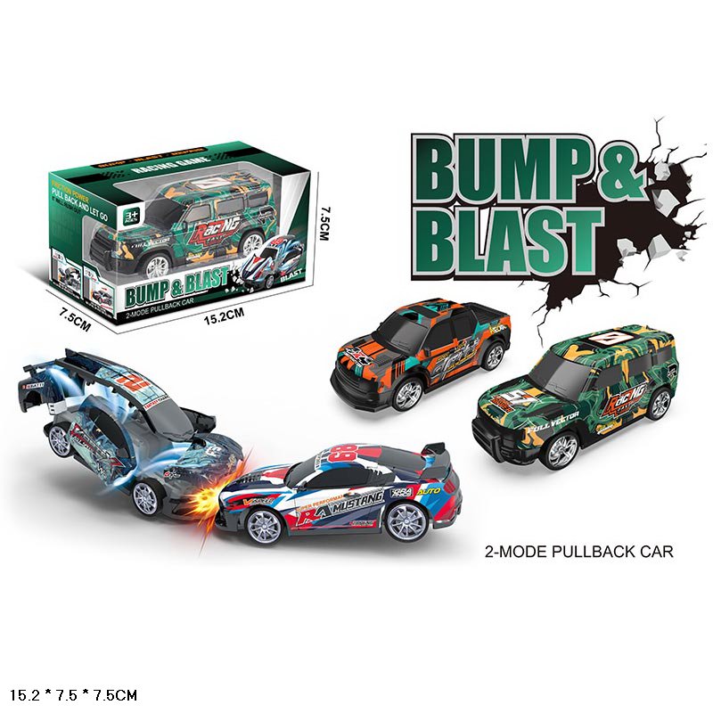 Машина арт. 3309 (200шт/2)  інерц., 4кольора, короб. 15,2*7,5*7,5см