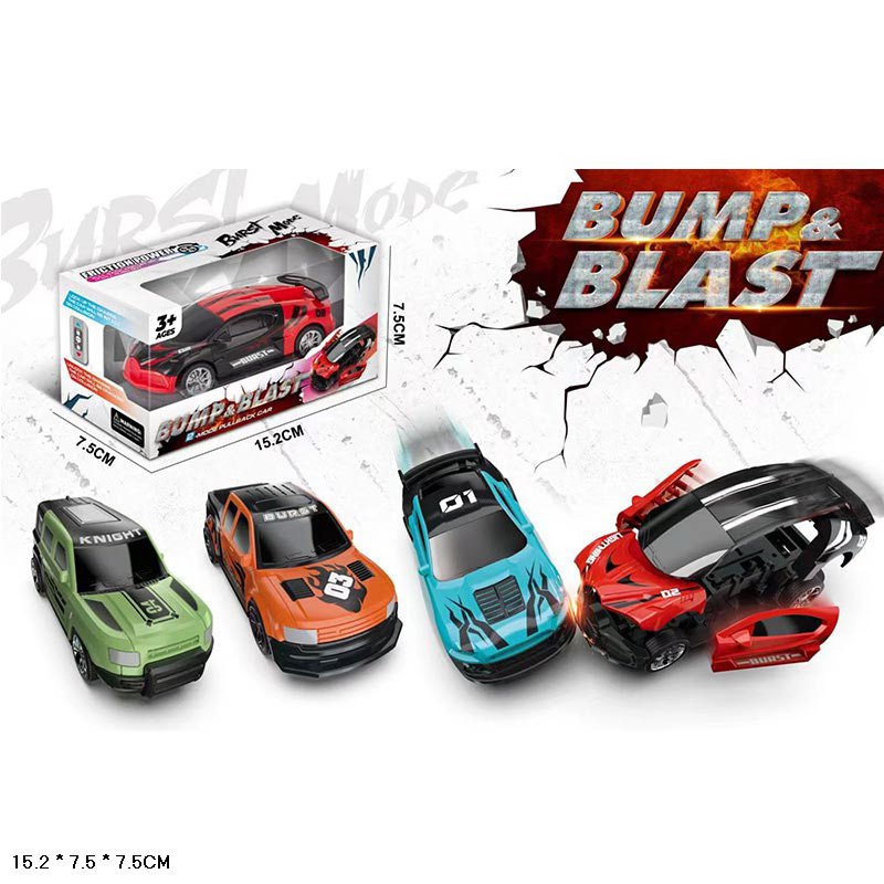 Машина арт. 3310 (200шт/2)  інерц., 4кольора, короб. 15,2*7,5*7,5см